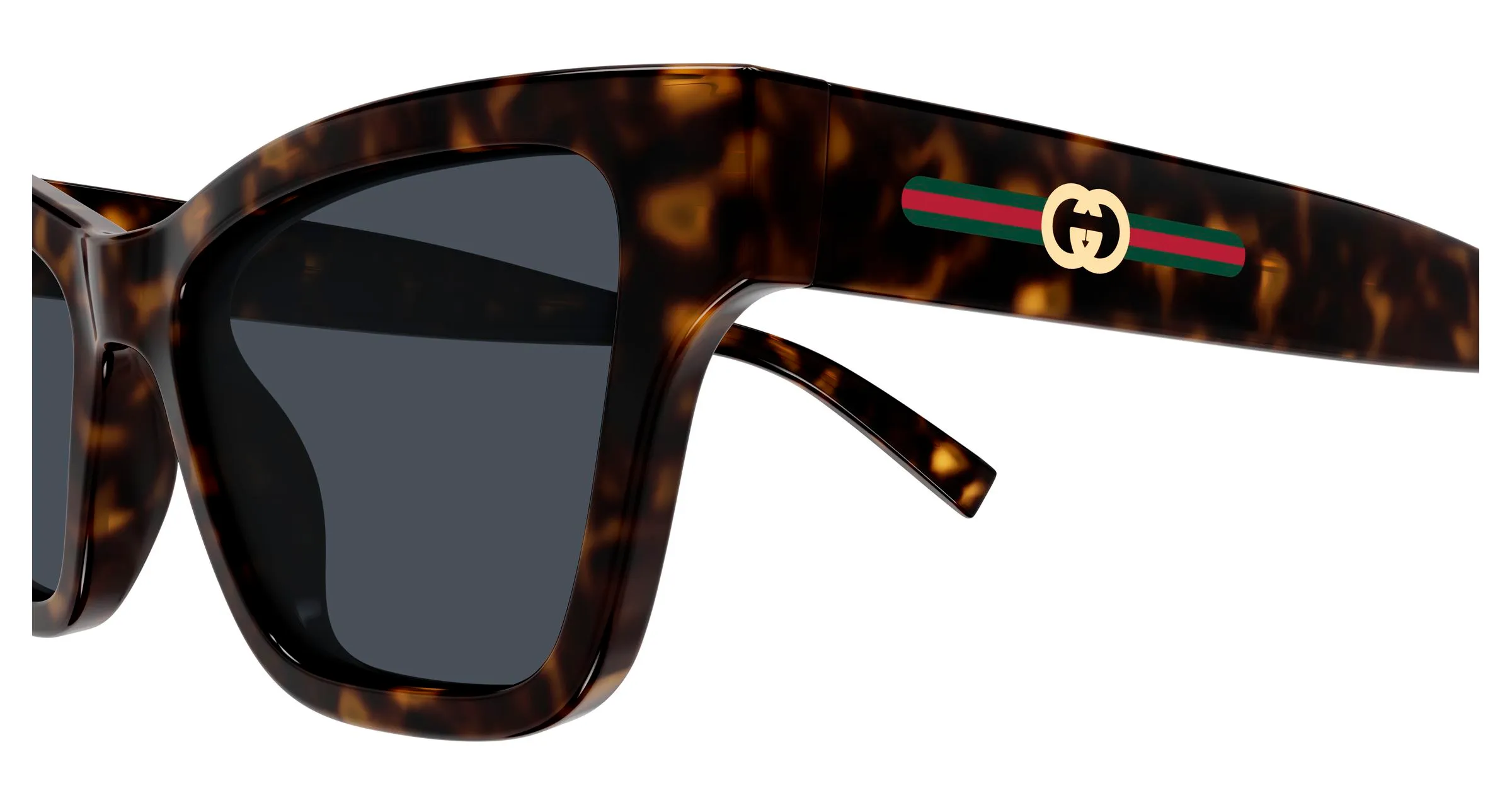 Gucci GG1982S 002 Occhiali da sole Iniettato Havana Blu Cat Eye - immagine 3