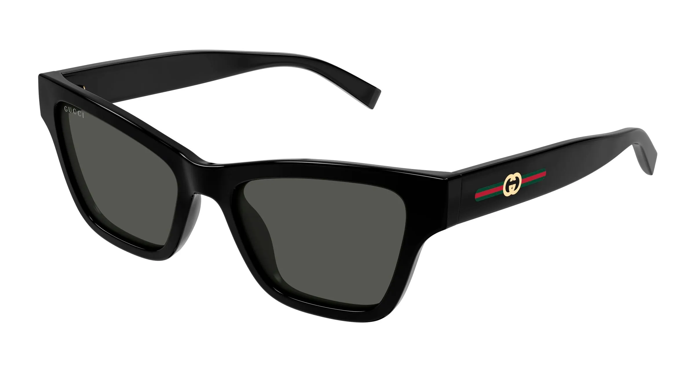 Gucci GG1982S 001 Occhiali da sole Iniettato Nero Grigio Cat Eye - immagine 1