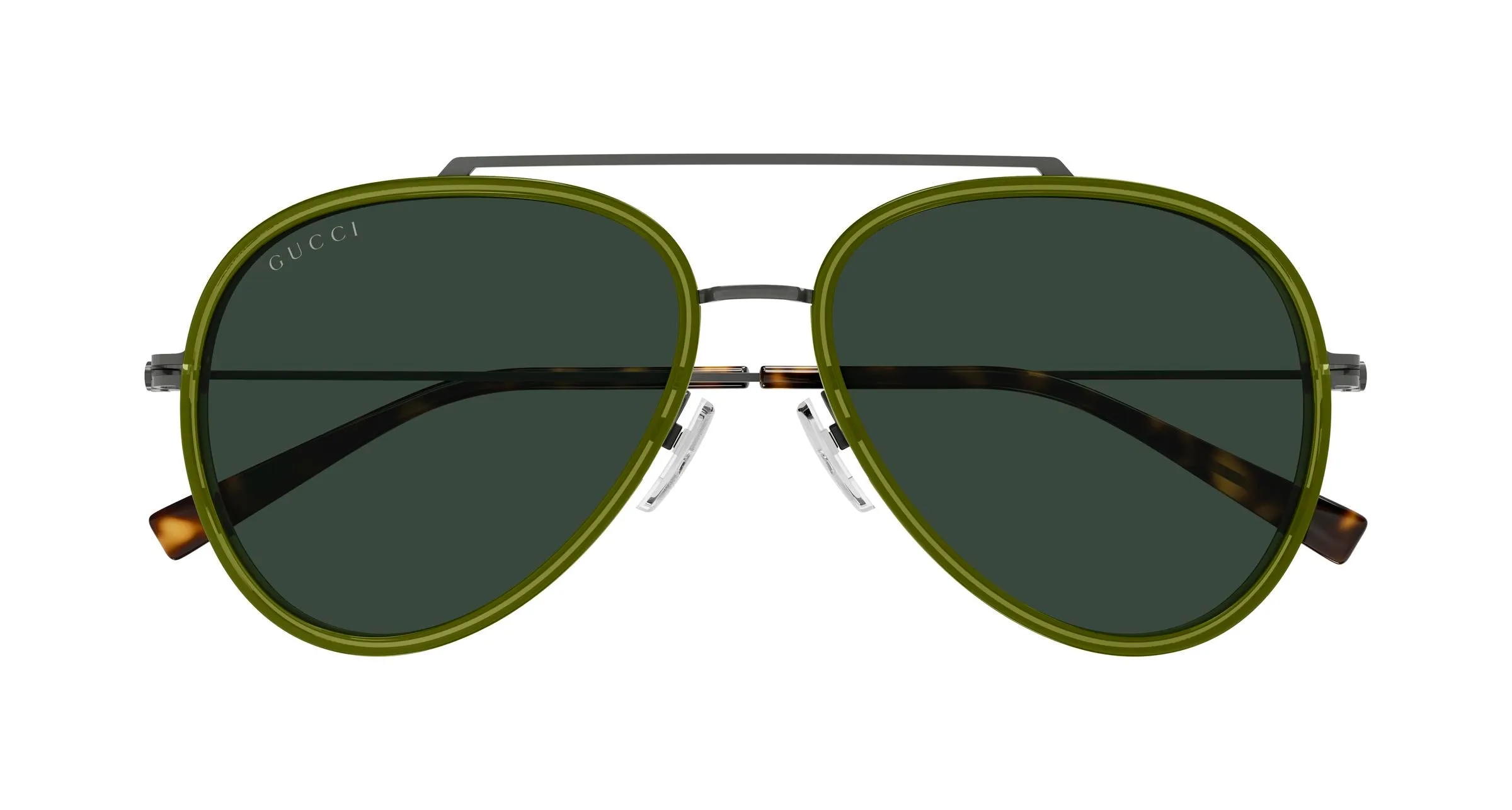 Gucci GG1981S 004 Occhiali da sole Iniettato Verde Verde Pilot - immagine 2