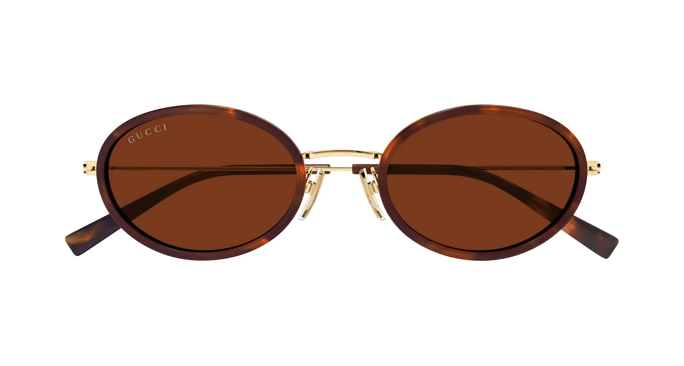Gucci GG1980S 002 Occhiali da sole Iniettato Havana Marrone Rotonda - immagine 2