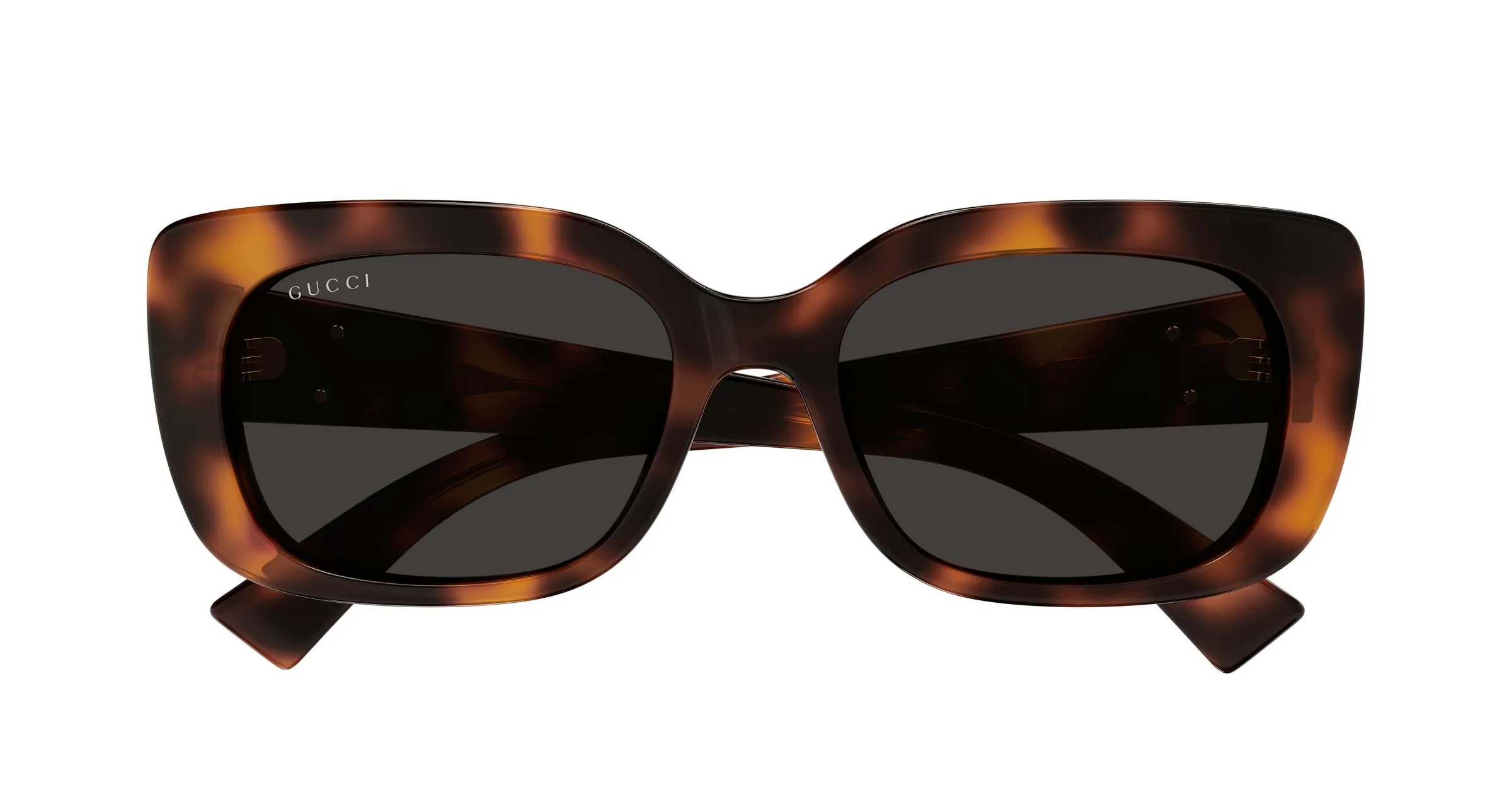 Gucci GG1979SK 002 Occhiali da sole Acetato Havana Grigio Squadrata - immagine 2