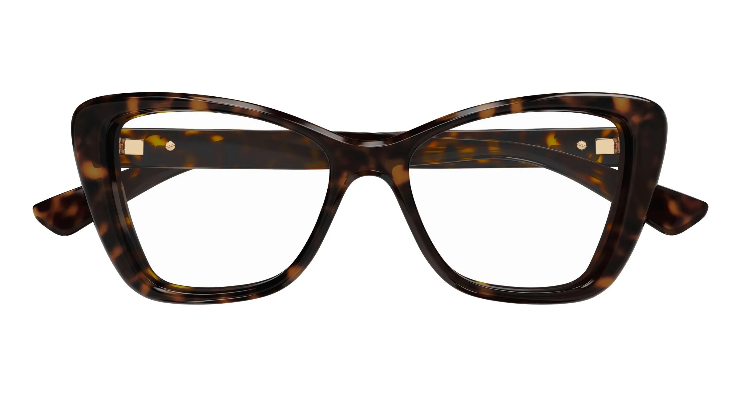 Gucci GG1977O 002 Montature da vista Iniettato Havana Trasparente Cat Eye - immagine 2