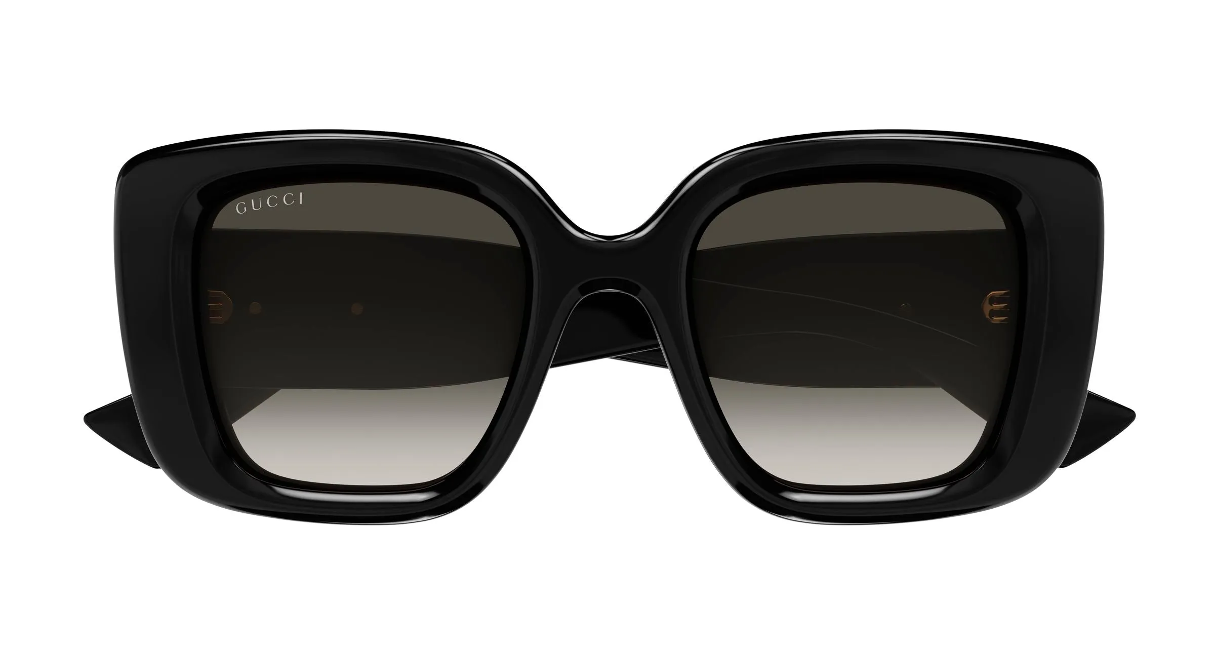 Gucci GG1975S 002 Occhiali da sole Iniettato Nero Grigio Farfalla - immagine 2