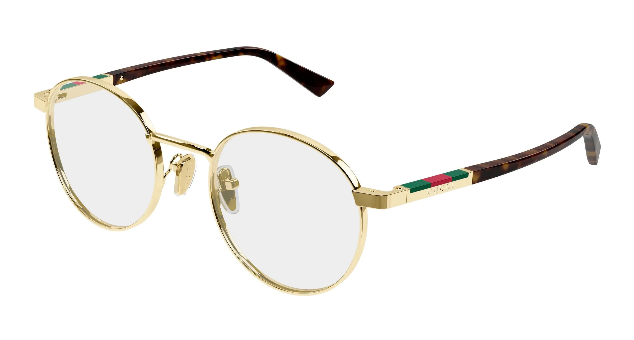 Gucci GG1966OK 002 Montature da vista Metallo Oro Trasparente Rotonda - immagine 1