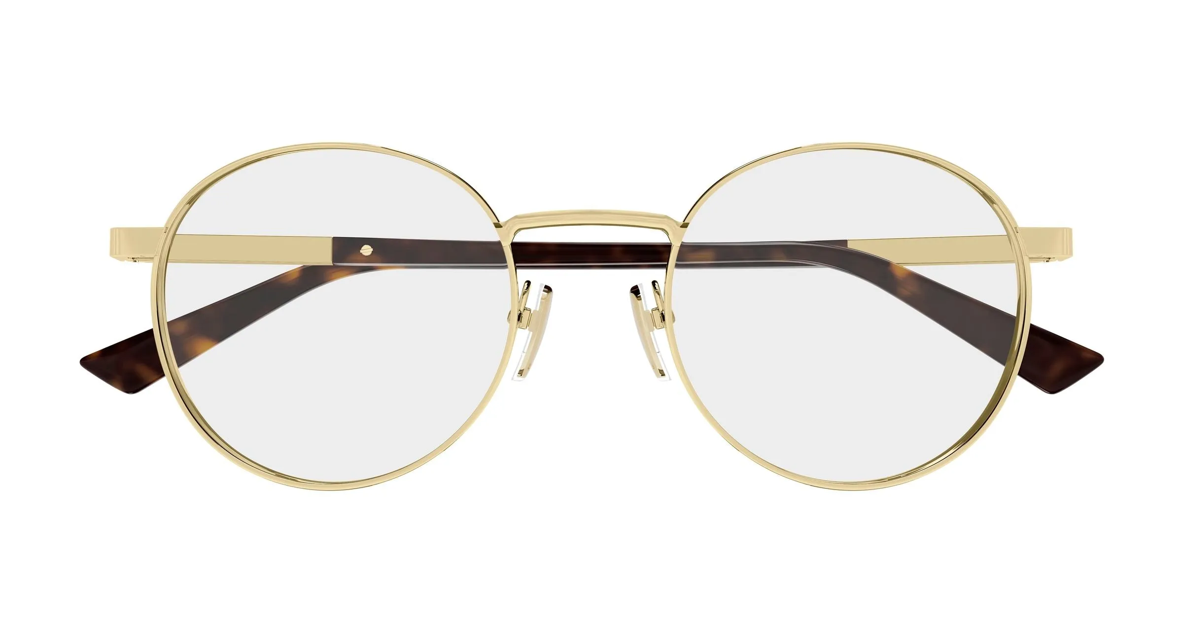 Gucci GG1966OK 002 Montature da vista Metallo Oro Trasparente Rotonda - immagine 2