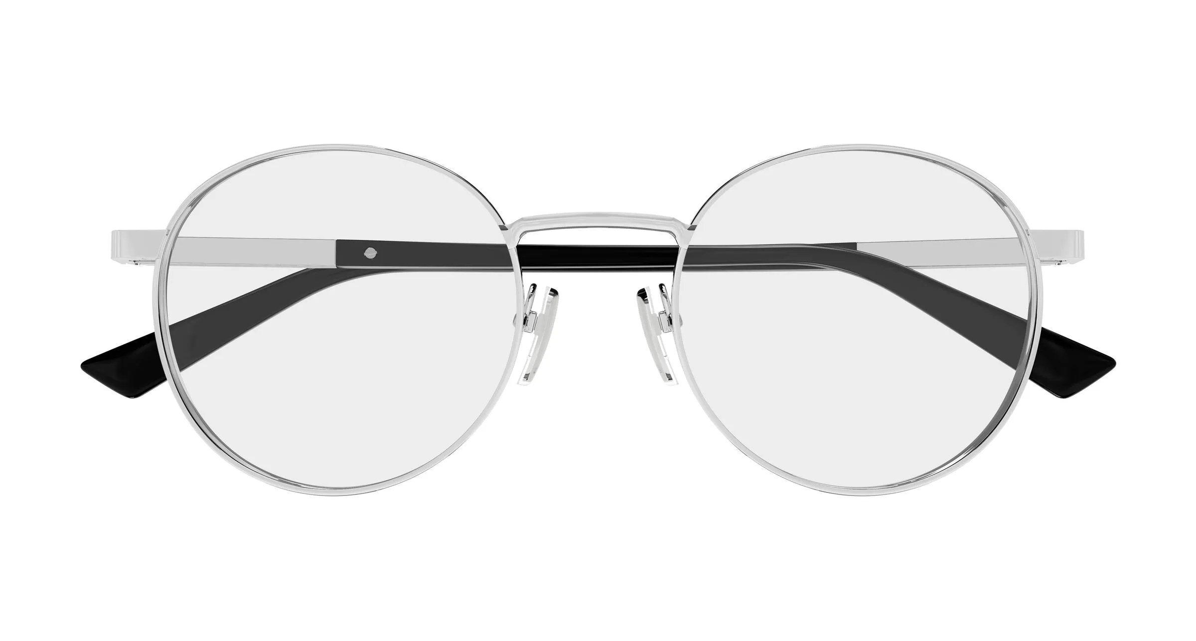 Gucci GG1966OK 001 Montature da vista Metallo Argento Trasparente Rotonda - immagine 2