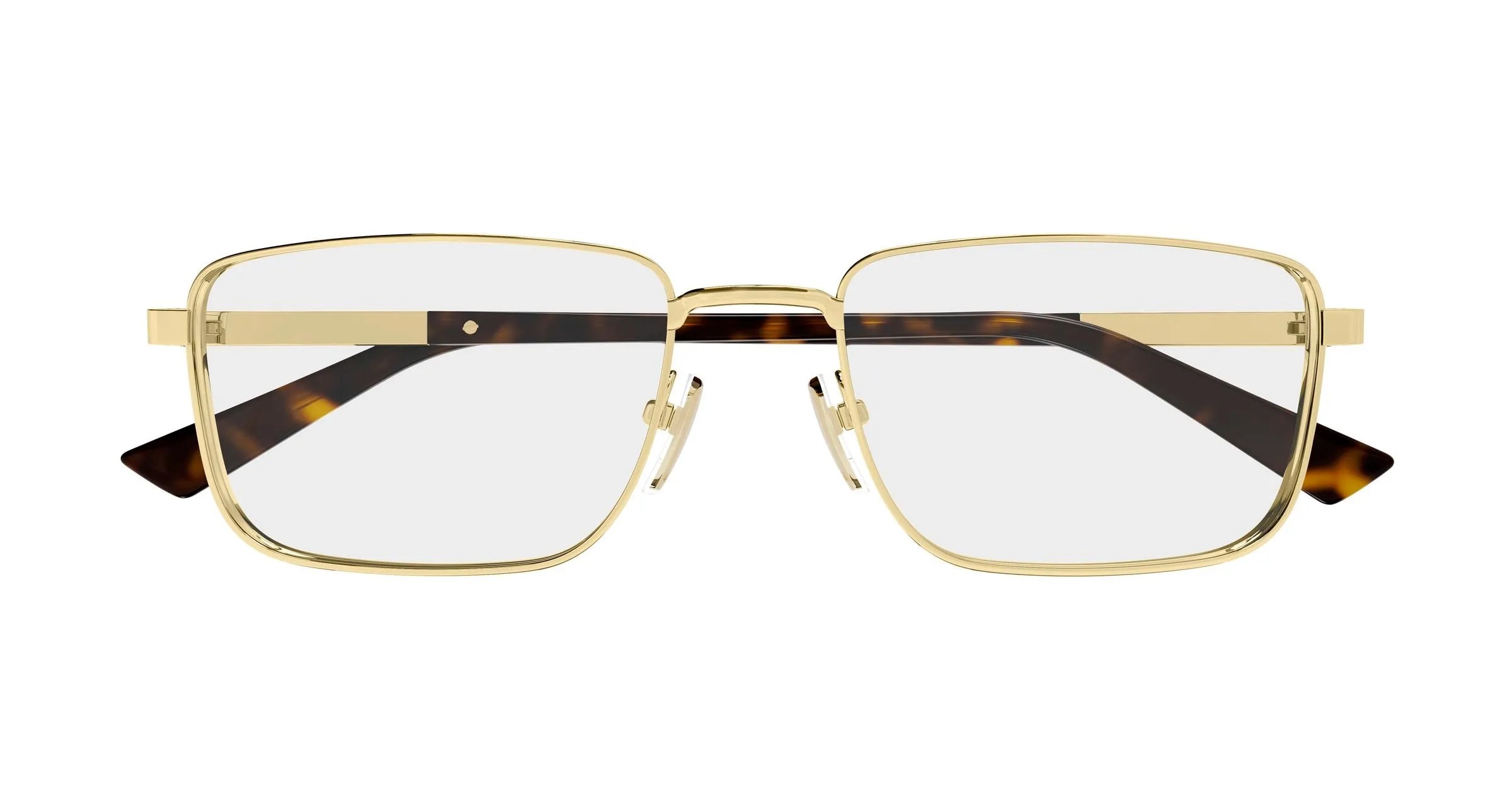 Gucci GG1964O 002 Montature da vista Metallo Oro Trasparente Squadrata - immagine 2