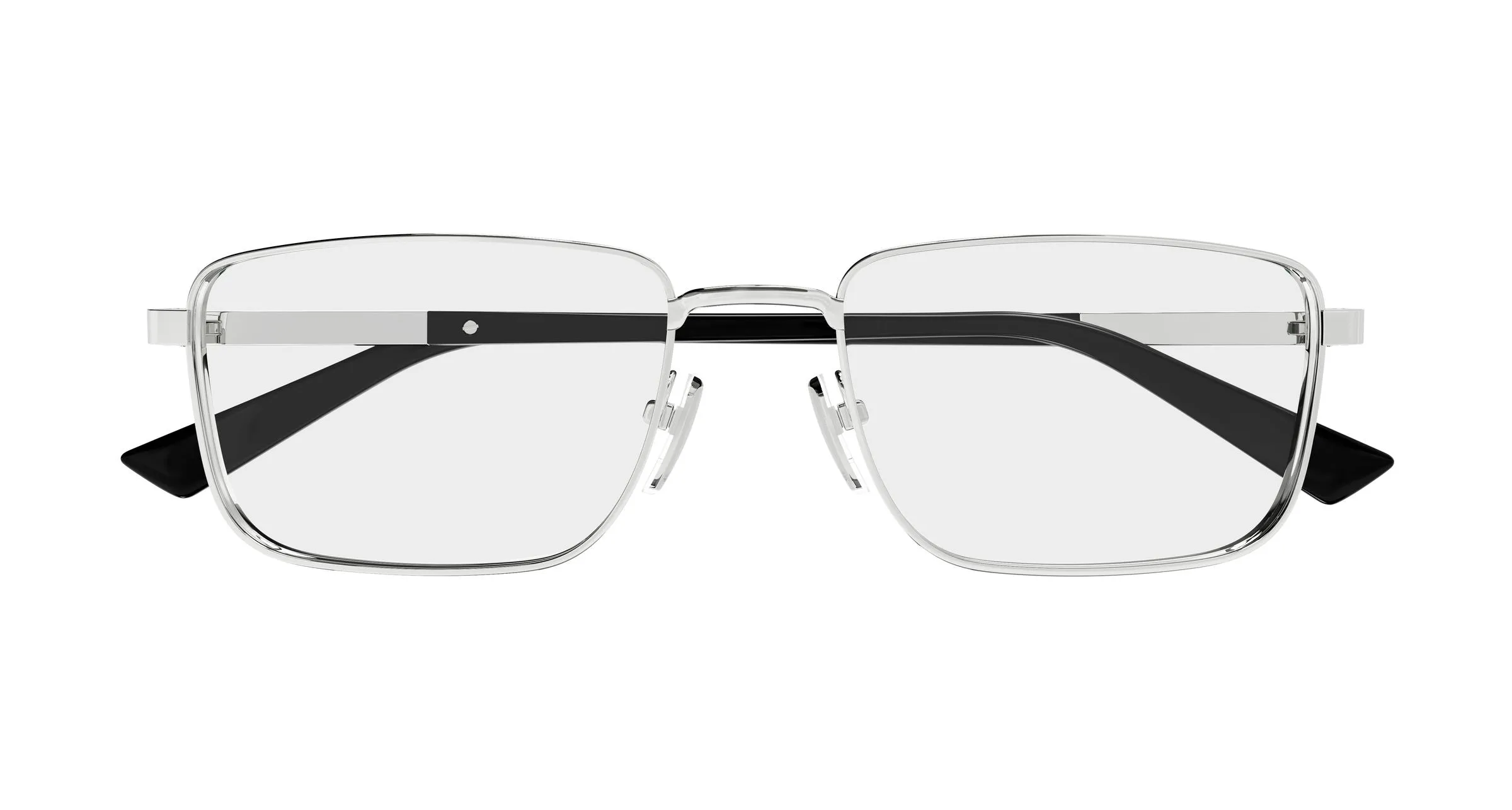 Gucci GG1964O 001 Montature da vista Metallo Argento Trasparente Squadrata - immagine 2