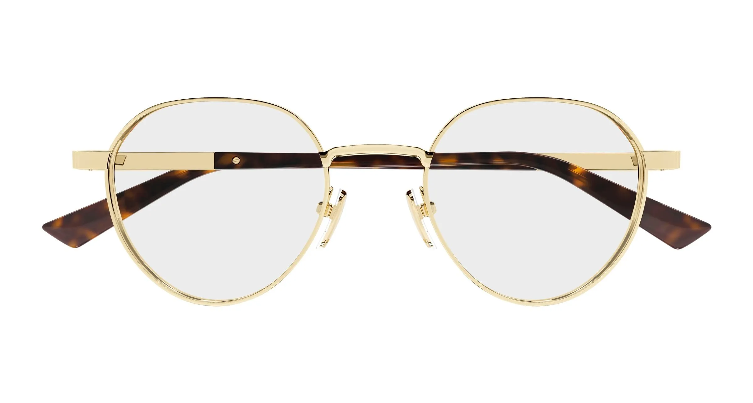 Gucci GG1963O 002 Montature da vista Metallo Oro Trasparente Rotonda - immagine 2