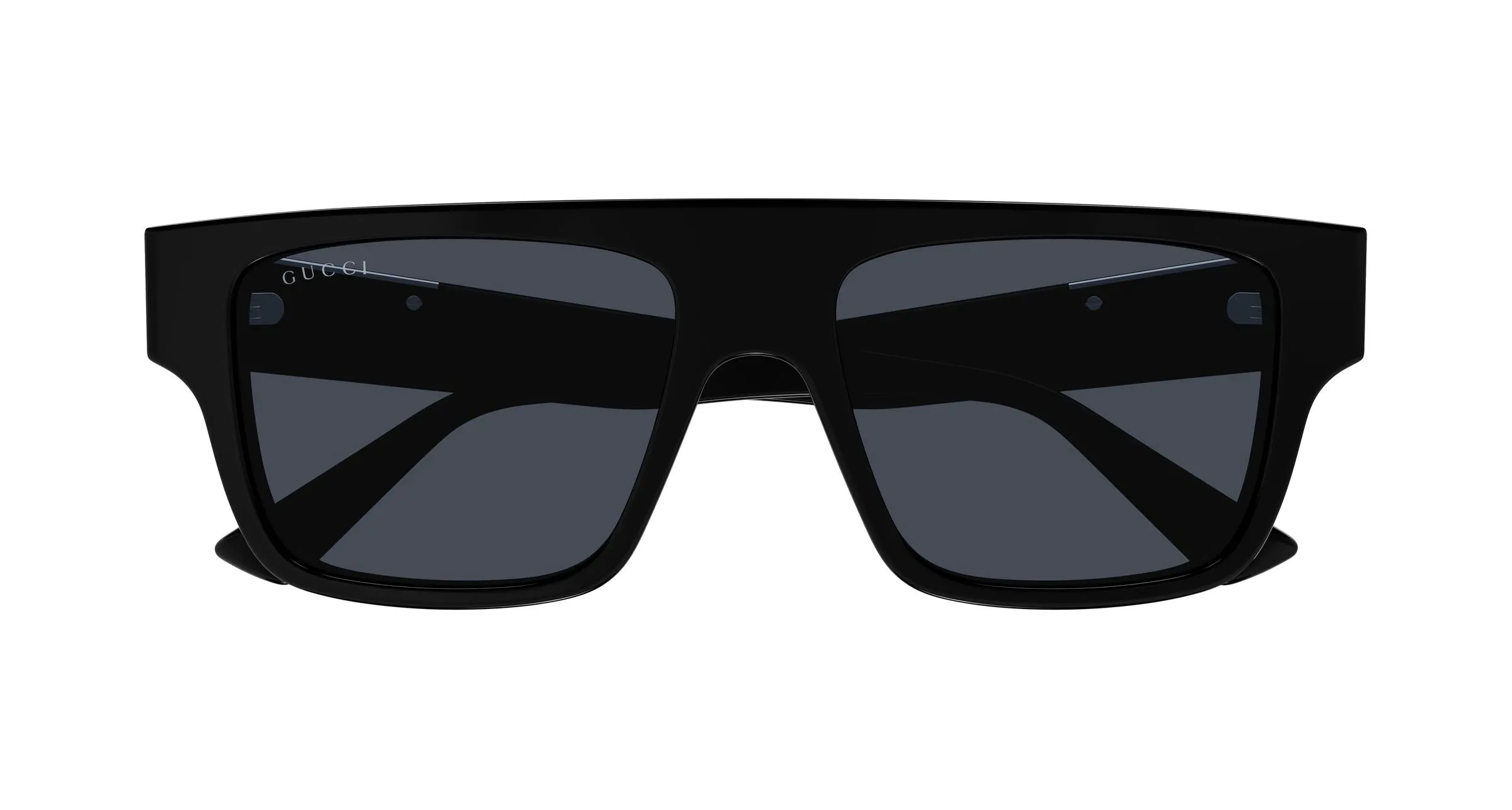 Gucci GG1960S 001 Occhiali da sole Acetato Nero Blu Squadrata - immagine 2