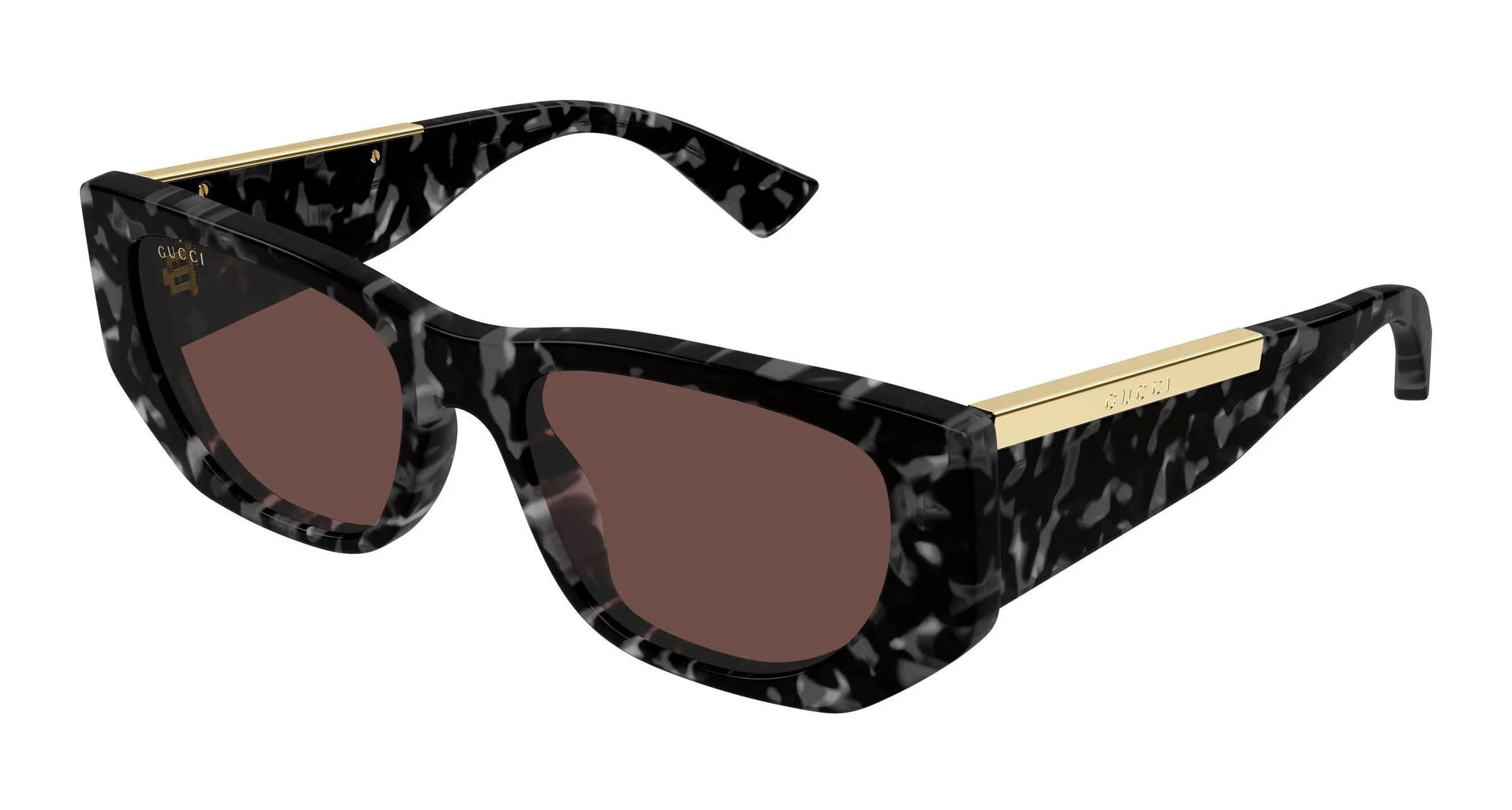 Gucci GG1959S 002 Occhiali da sole Acetato Havana Marrone Cat Eye - immagine 1