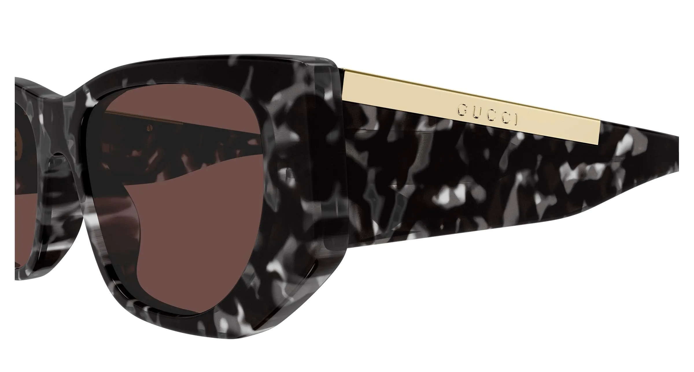Gucci GG1959S 002 Occhiali da sole Acetato Havana Marrone Cat Eye - immagine 3