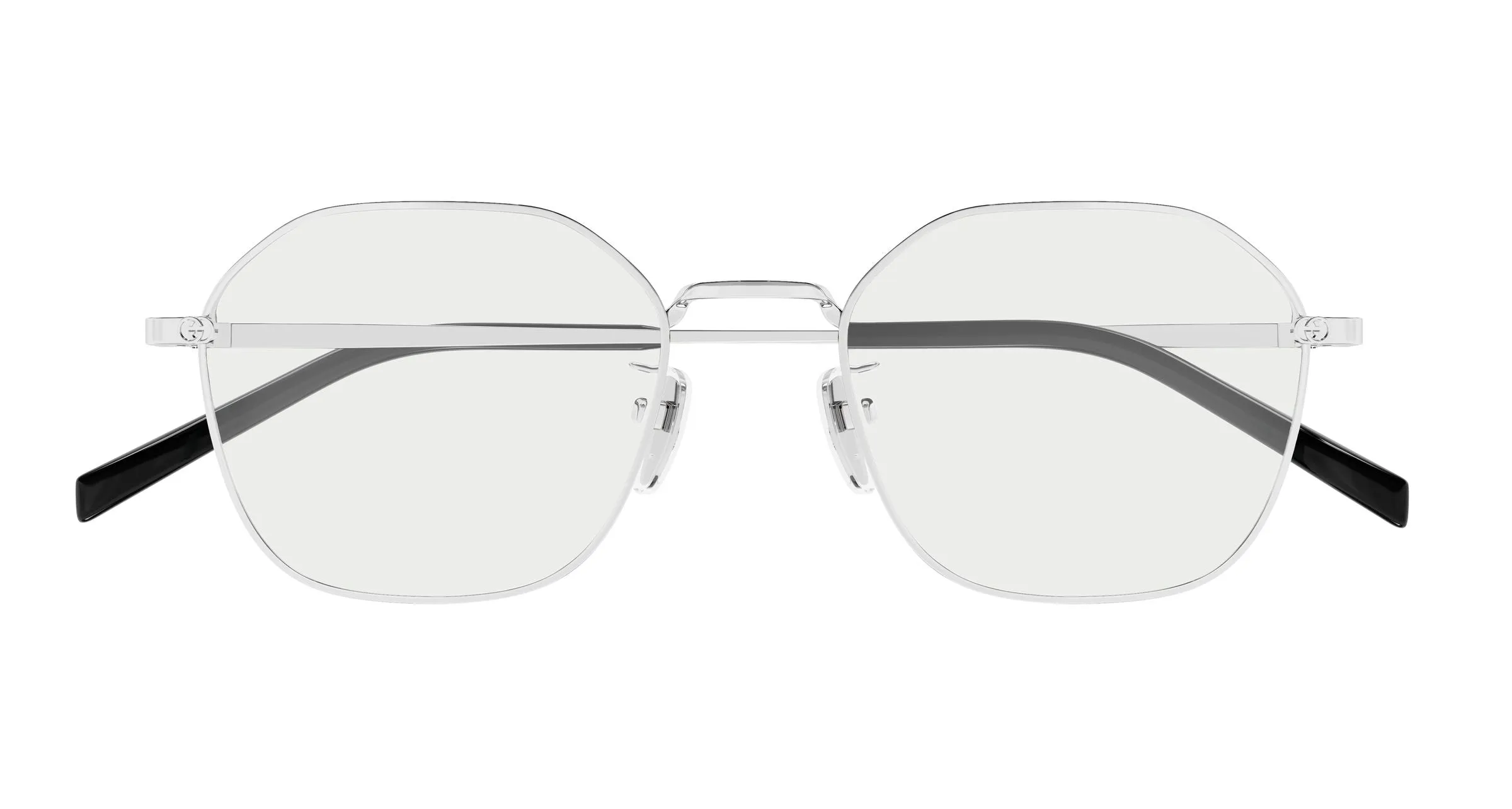 Gucci GG1956OK 002 Montature da vista Metallo Argento Trasparente Squadrata - immagine 2