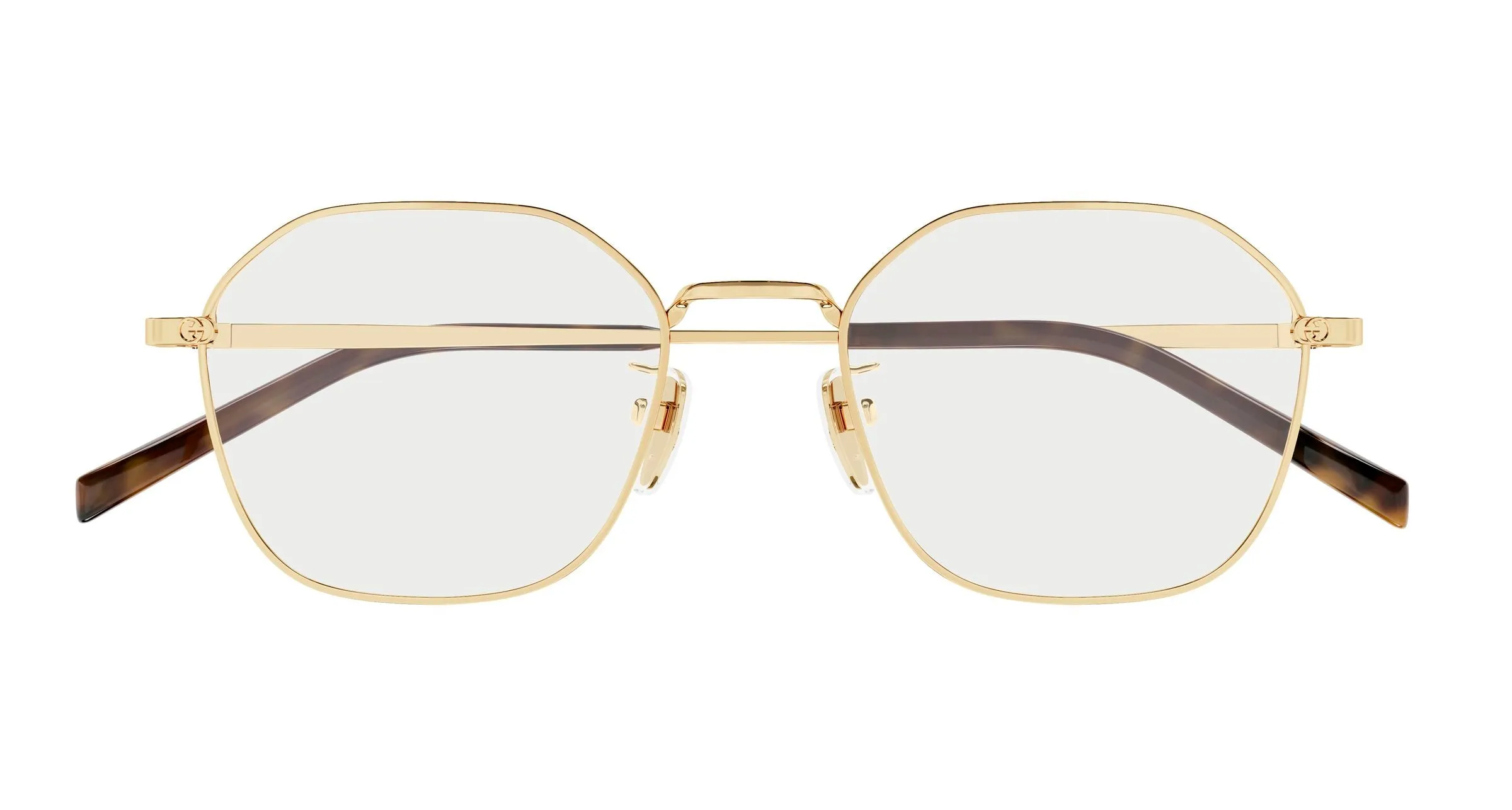 Gucci GG1956OK 001 Montature da vista Metallo Oro Trasparente Squadrata - immagine 2