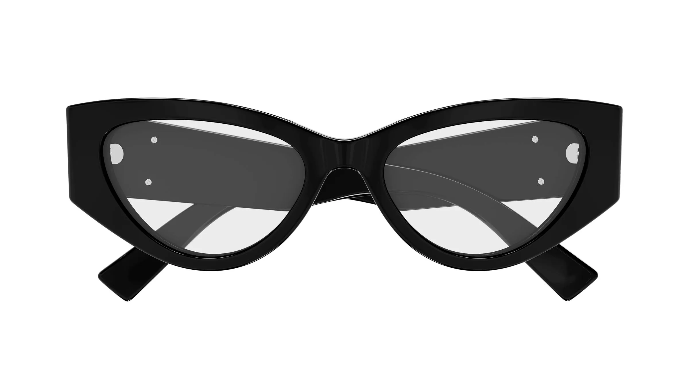 Gucci GG1953O 001 Montature da vista Acetato Nero Trasparente Cat Eye - immagine 2