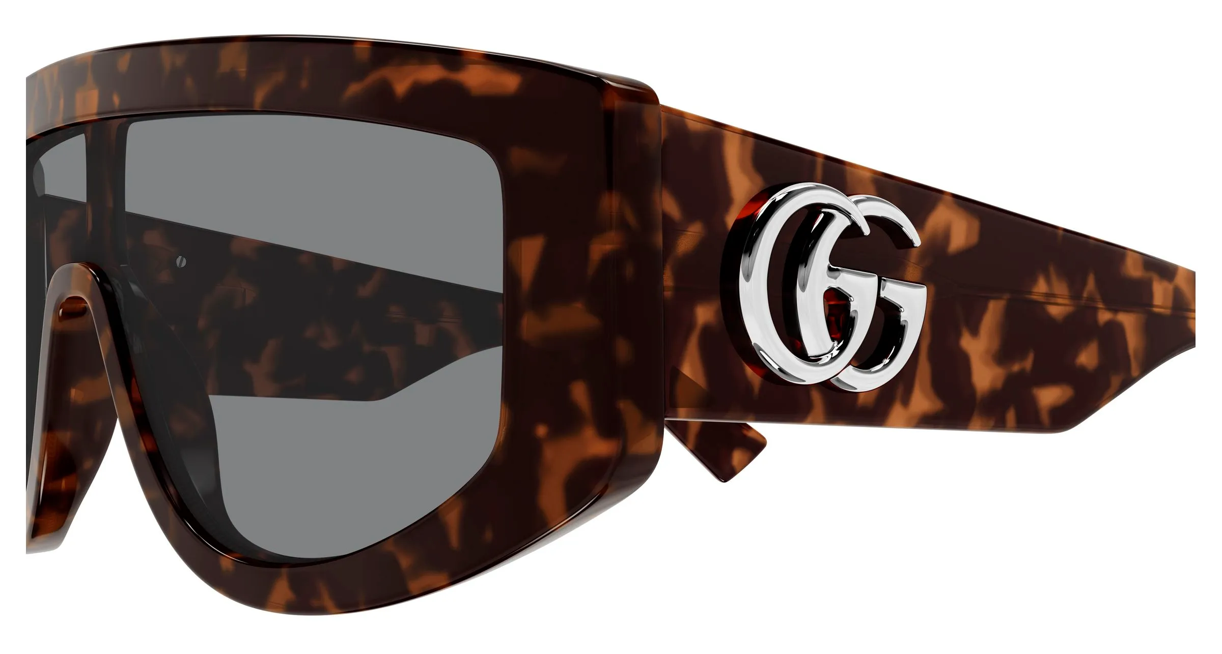 Gucci GG1950S 003 Occhiali da sole Acetato Havana Grigio Maschera - immagine 3