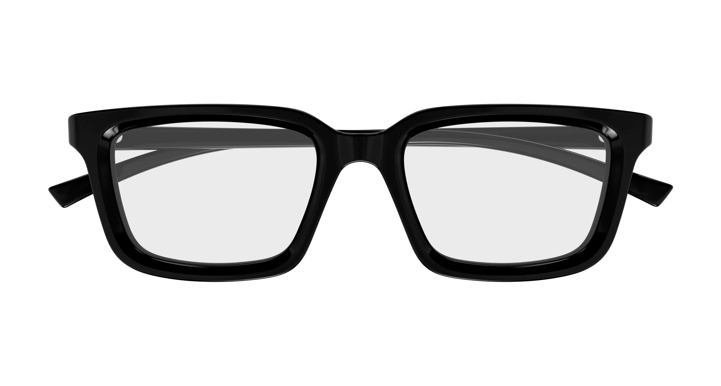 Gucci GG1947O 001 Montature da vista Acetato Nero Trasparente Squadrata - immagine 2