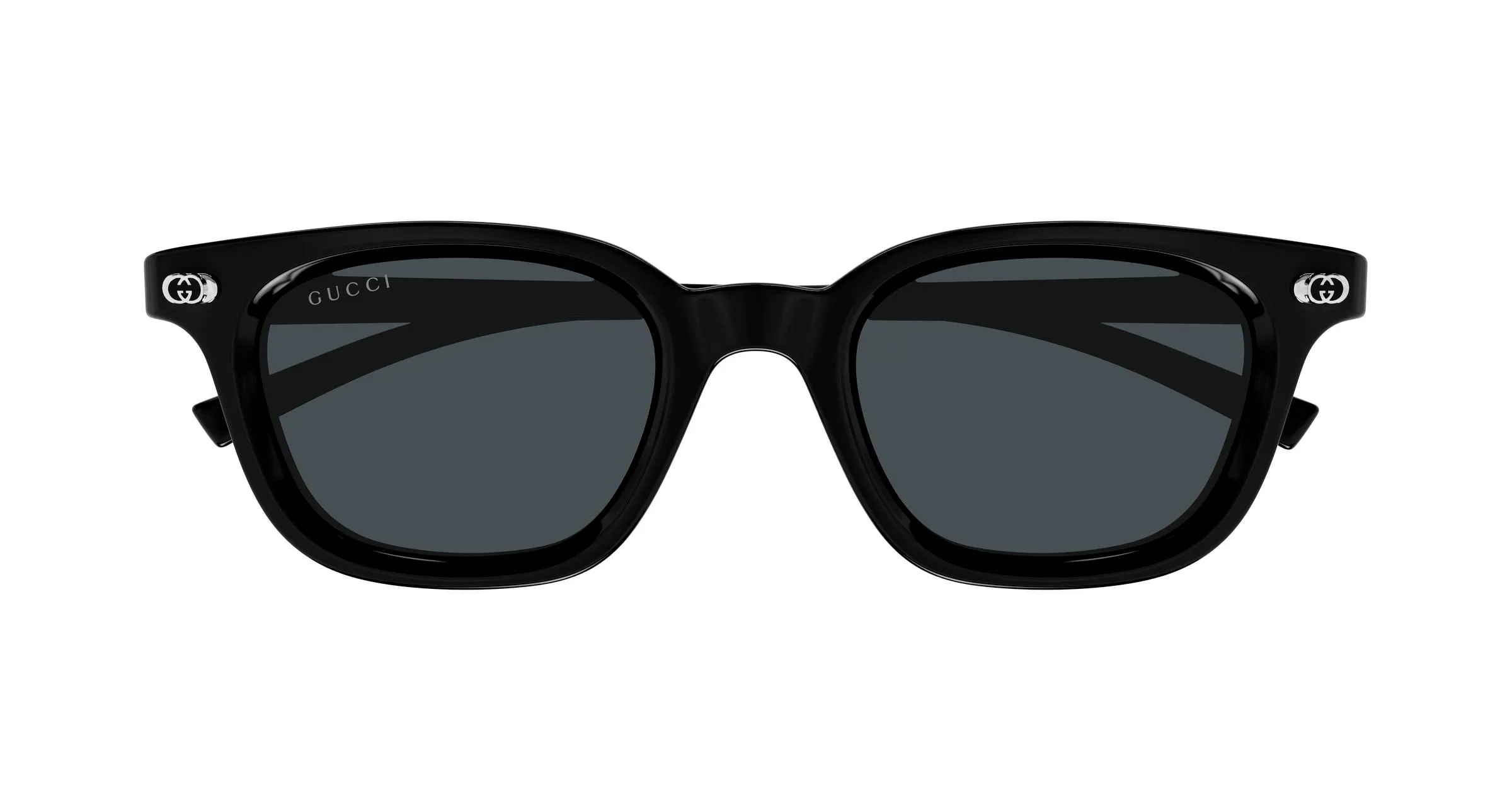 Gucci GG1946S 001 Occhiali da sole Acetato Nero Grigio Rotonda - immagine 2
