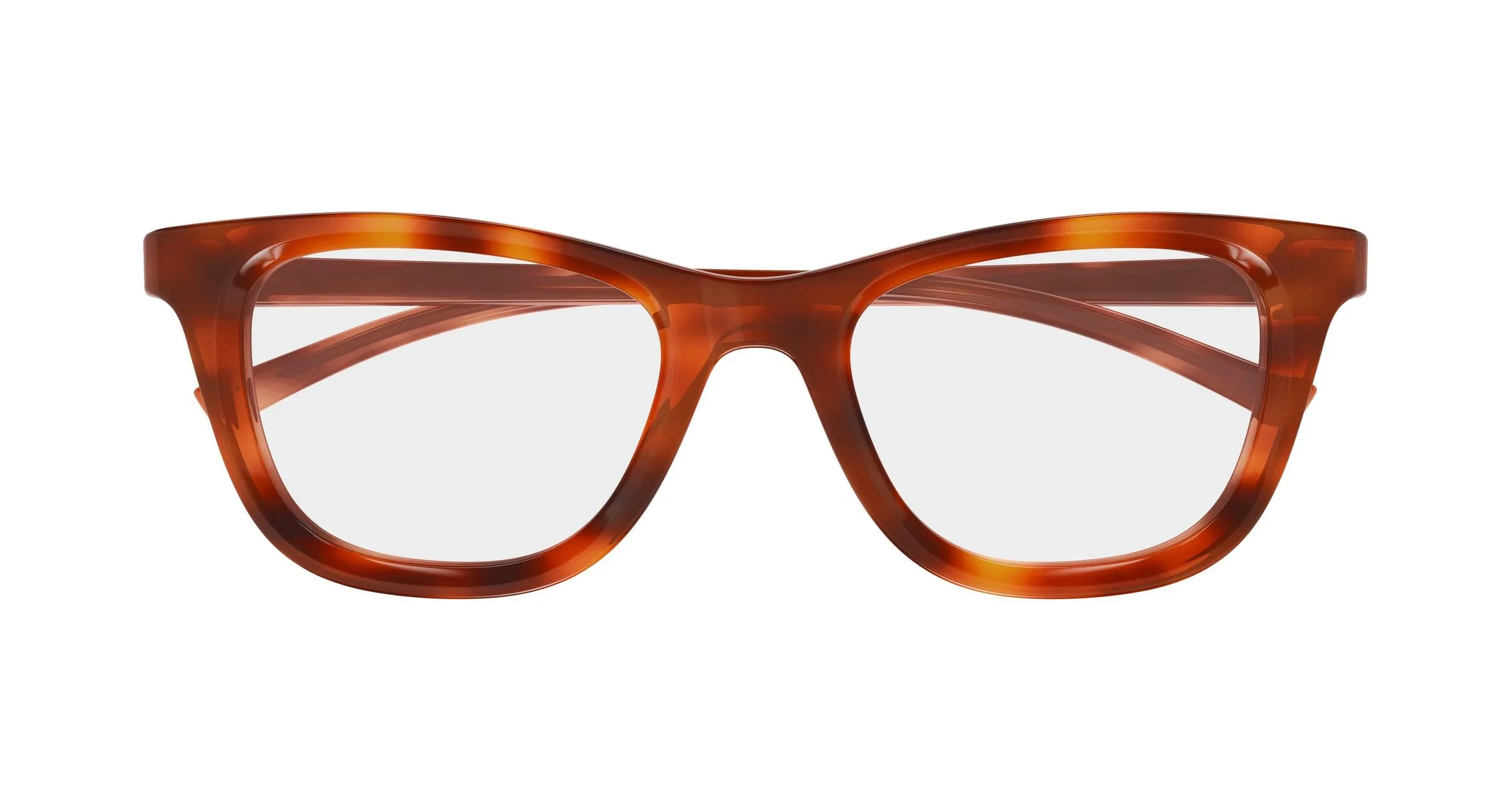 Gucci GG1945O 002 Montature da vista Acetato Havana Trasparente Cat Eye - immagine 2