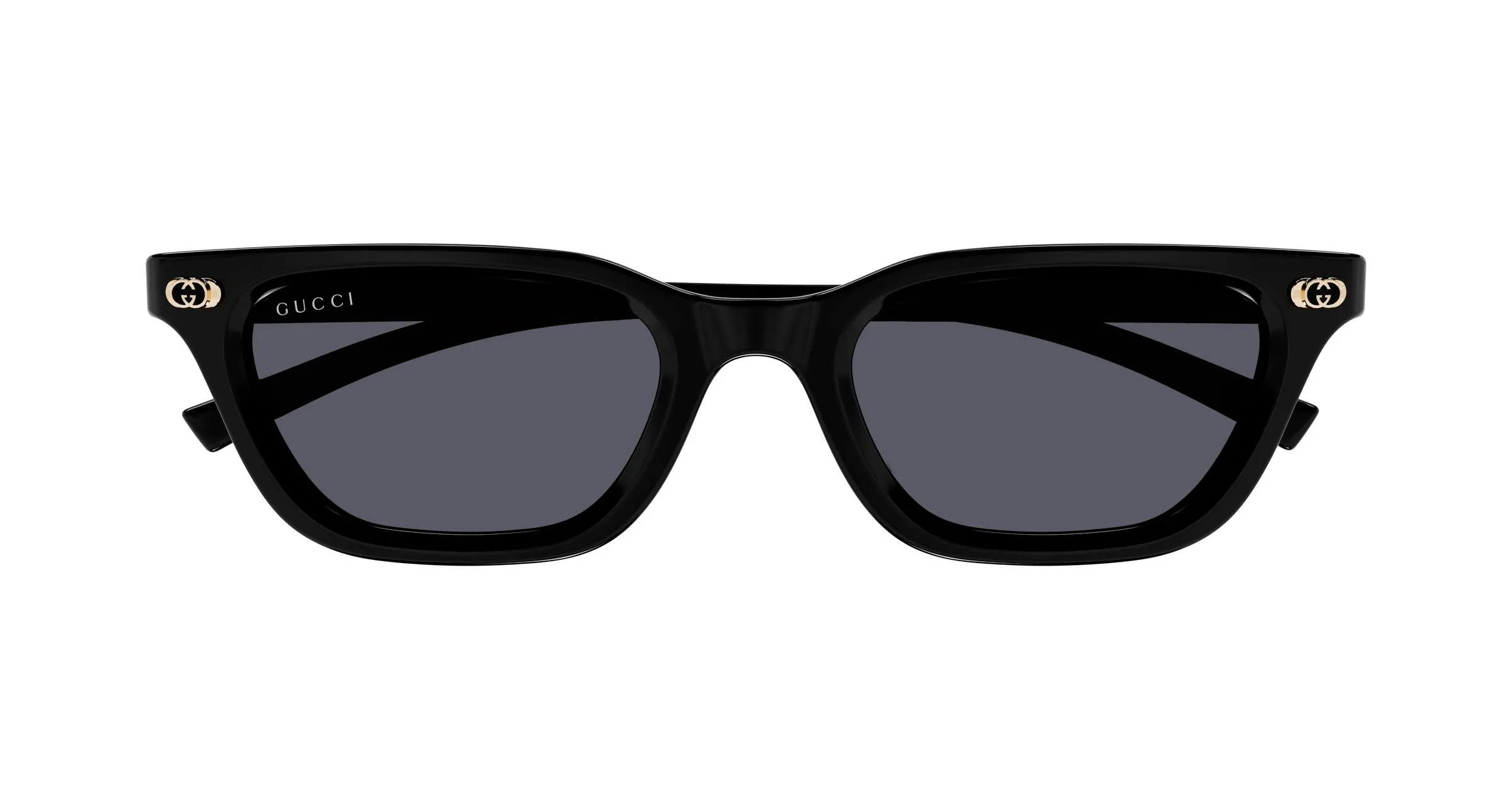 Gucci GG1944S 001 Occhiali da sole Acetato Nero Grigio Cat Eye - immagine 2