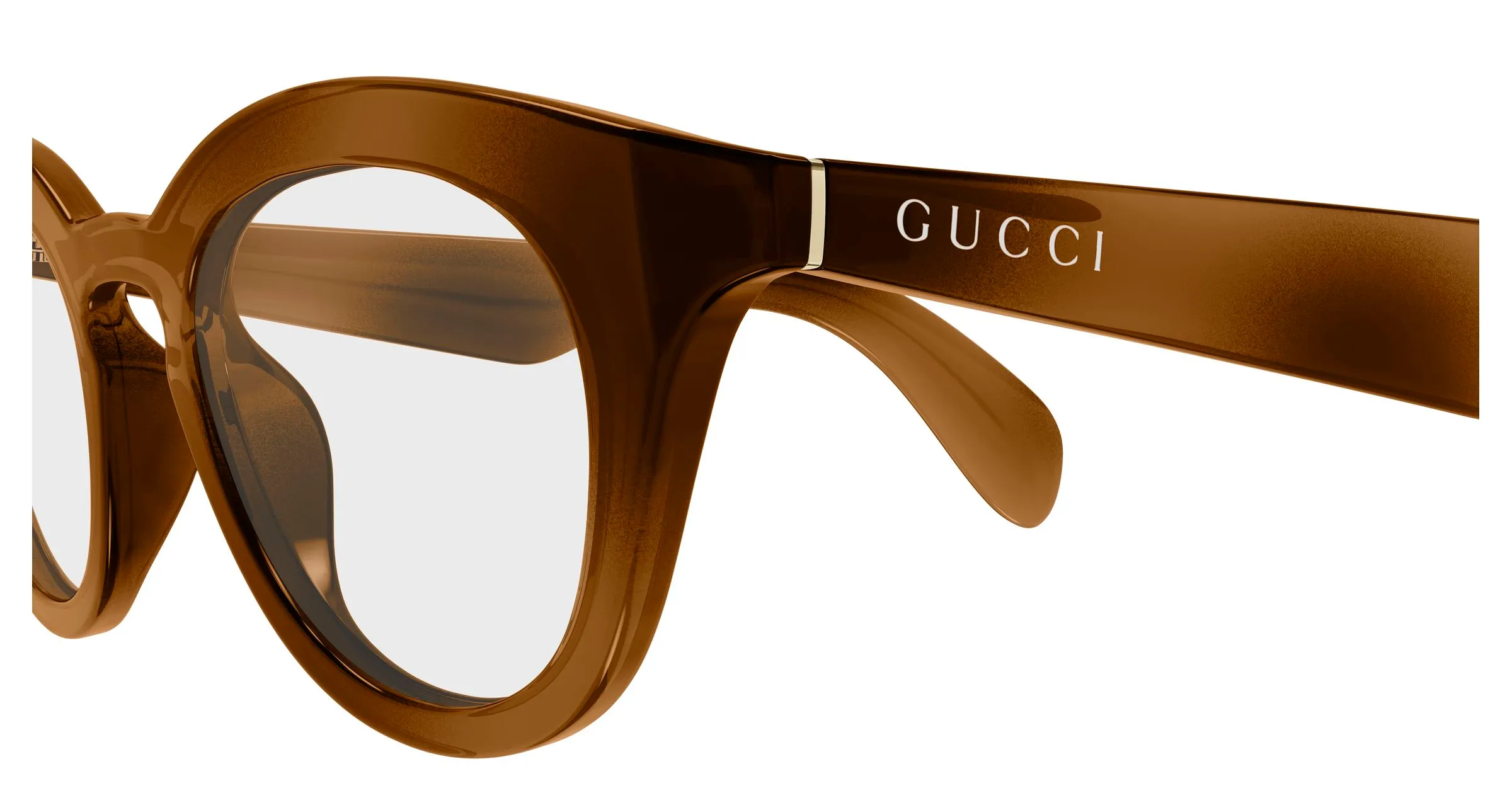 Gucci GG1934O 002 Montature da vista Iniettato Havana Trasparente Squadrata - immagine 3