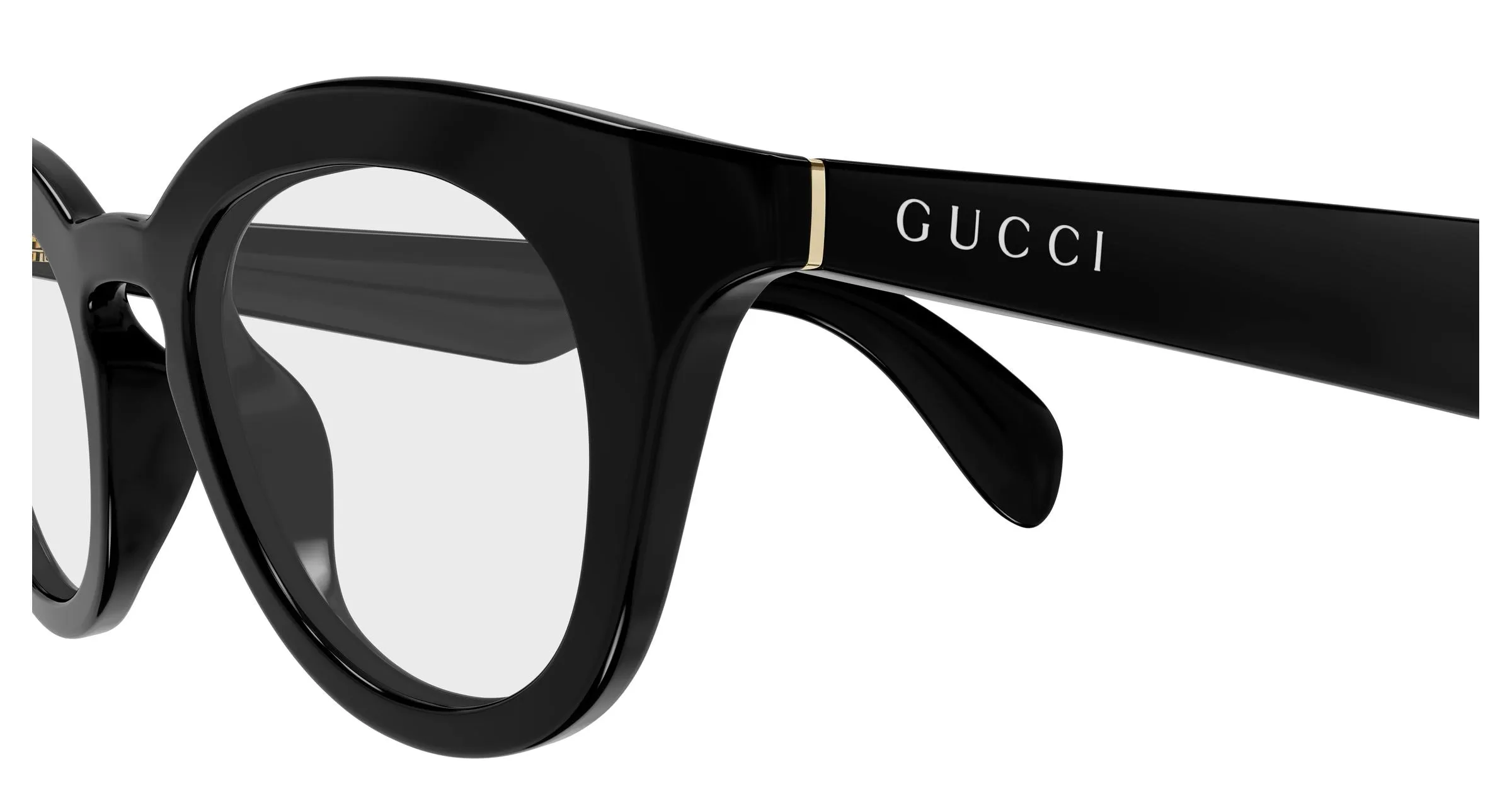 Gucci GG1934O 001 Montature da vista Iniettato Nero Trasparente Squadrata - immagine 3