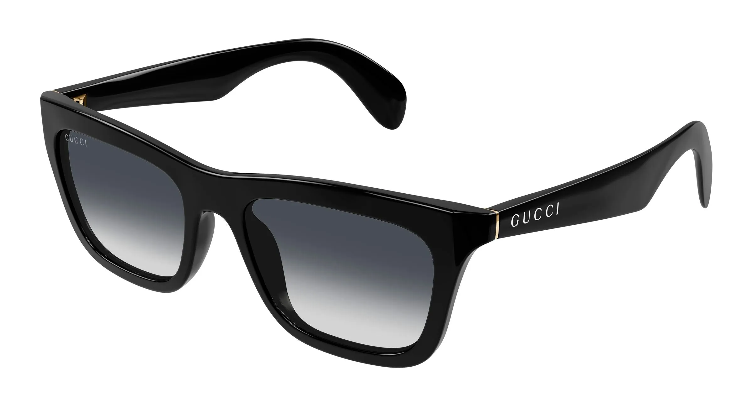 Gucci GG1933S 001 Occhiali da sole Iniettato Nero Fumo Squadrata - immagine 1