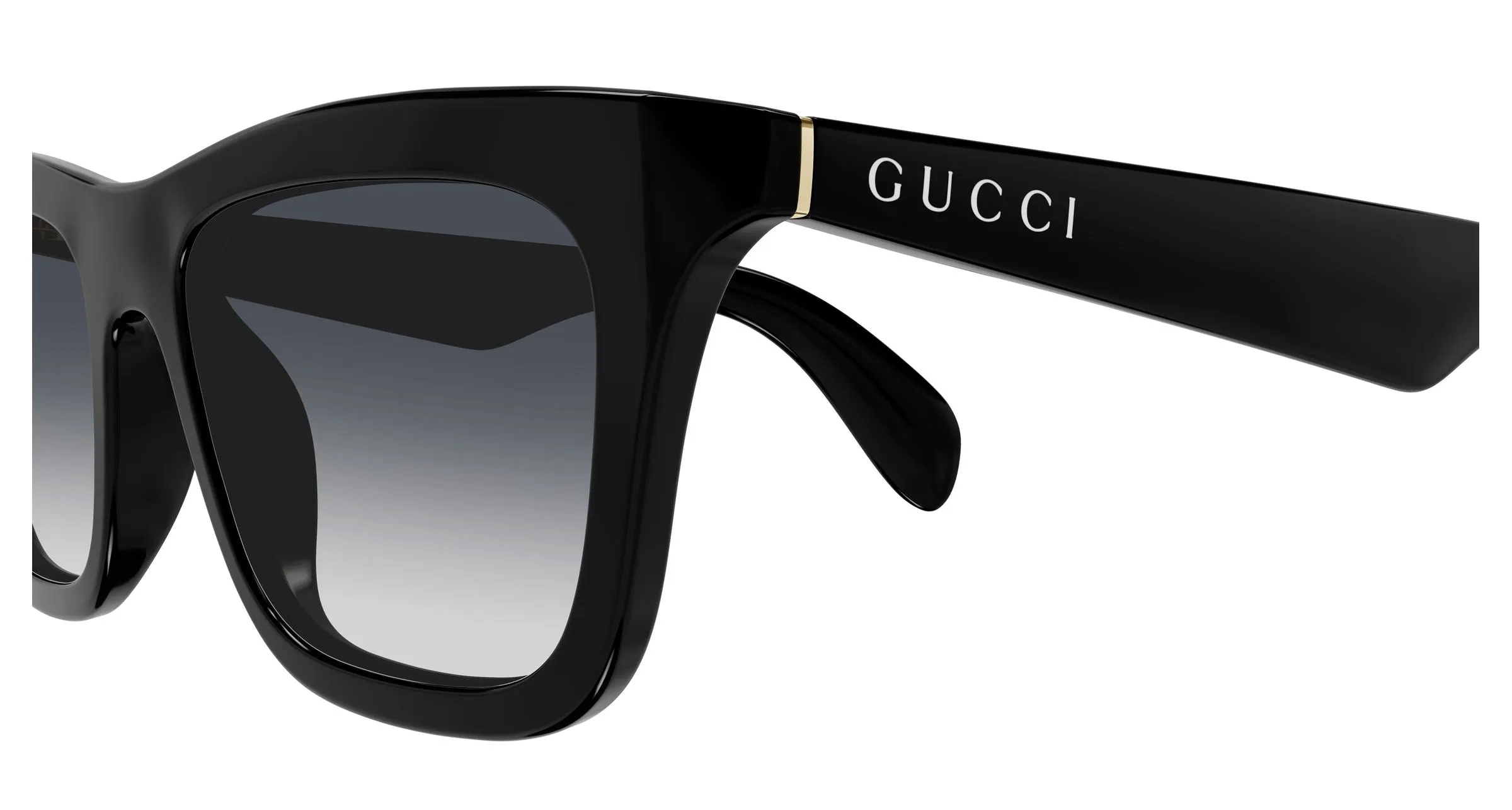 Gucci GG1933S 001 Occhiali da sole Iniettato Nero Fumo Squadrata - immagine 3