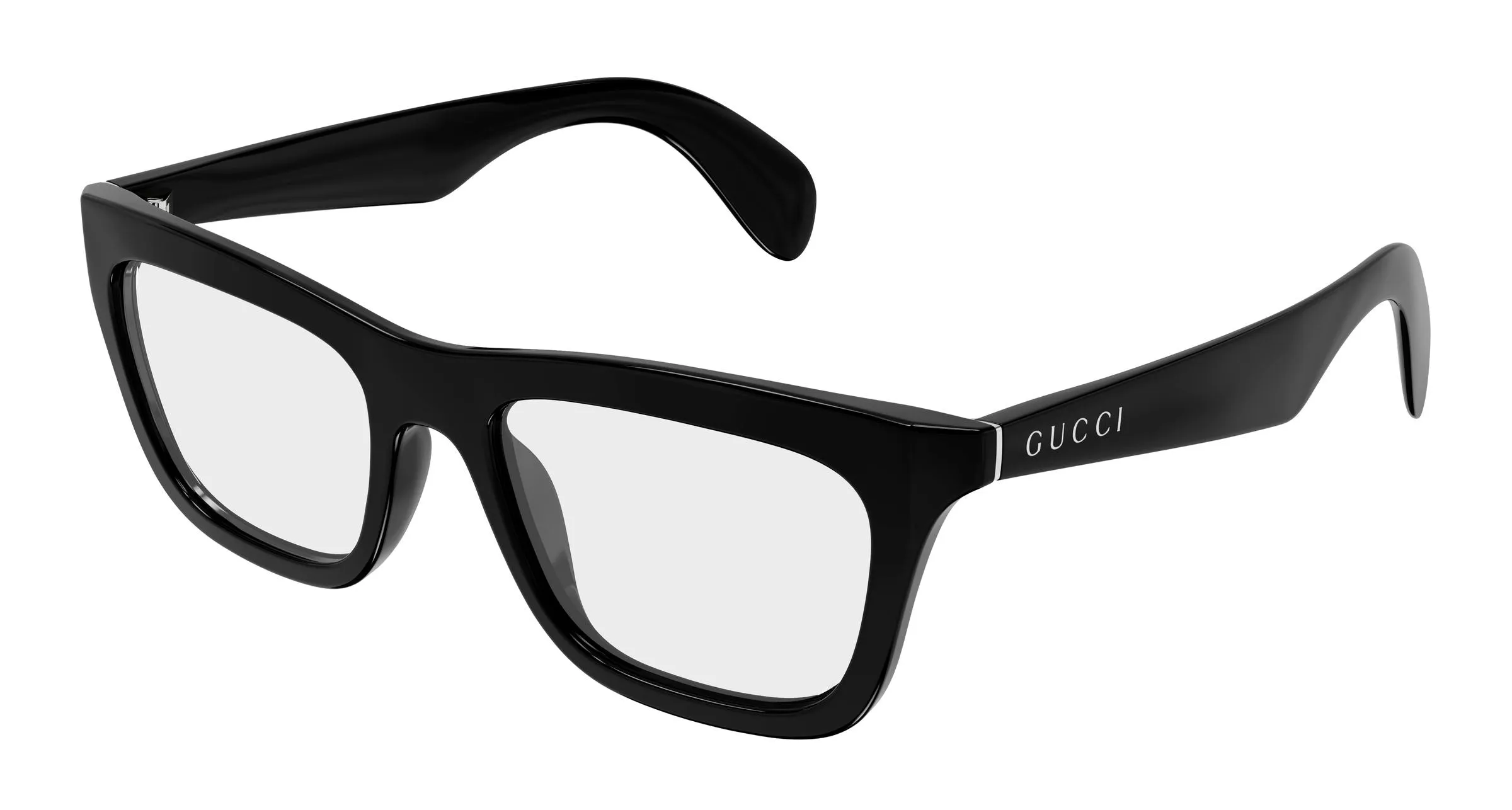 Gucci GG1933O 001 Montature da vista Iniettato Nero Trasparente Squadrata - immagine 1