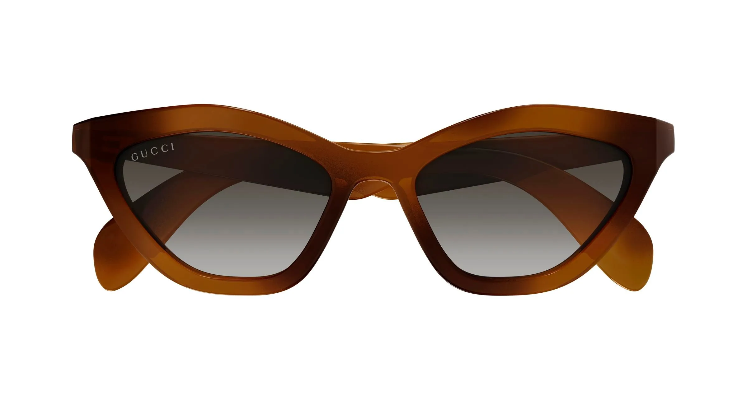Gucci GG1931S 003 Occhiali da sole Iniettato Havana Grigio Cat Eye - immagine 2