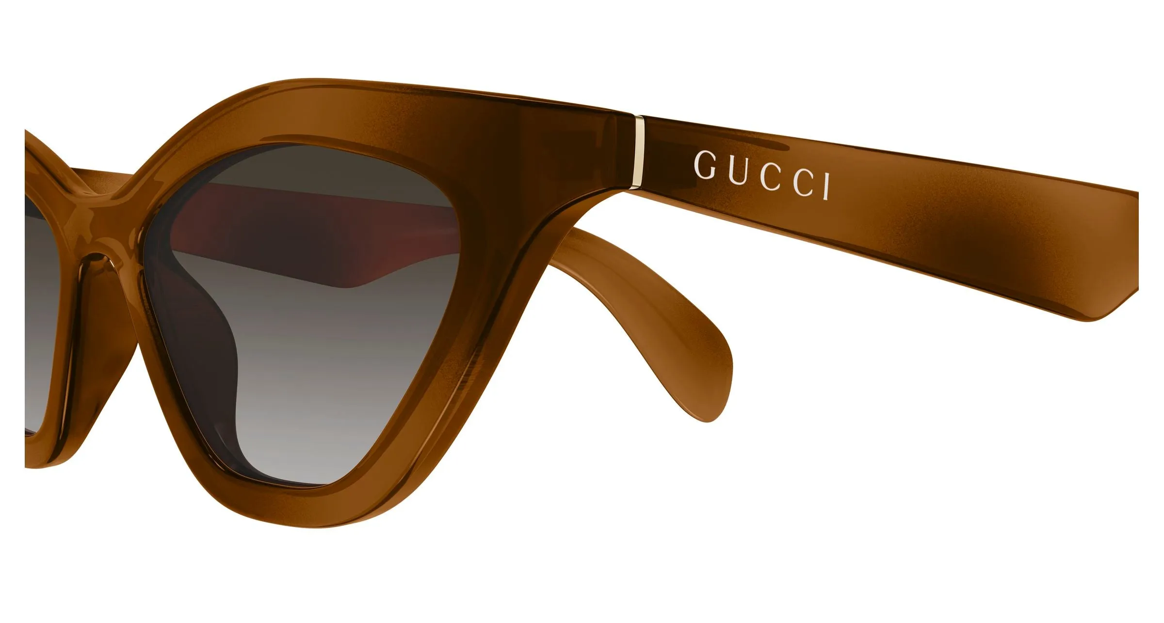 Gucci GG1931S 003 Occhiali da sole Iniettato Havana Grigio Cat Eye - immagine 3