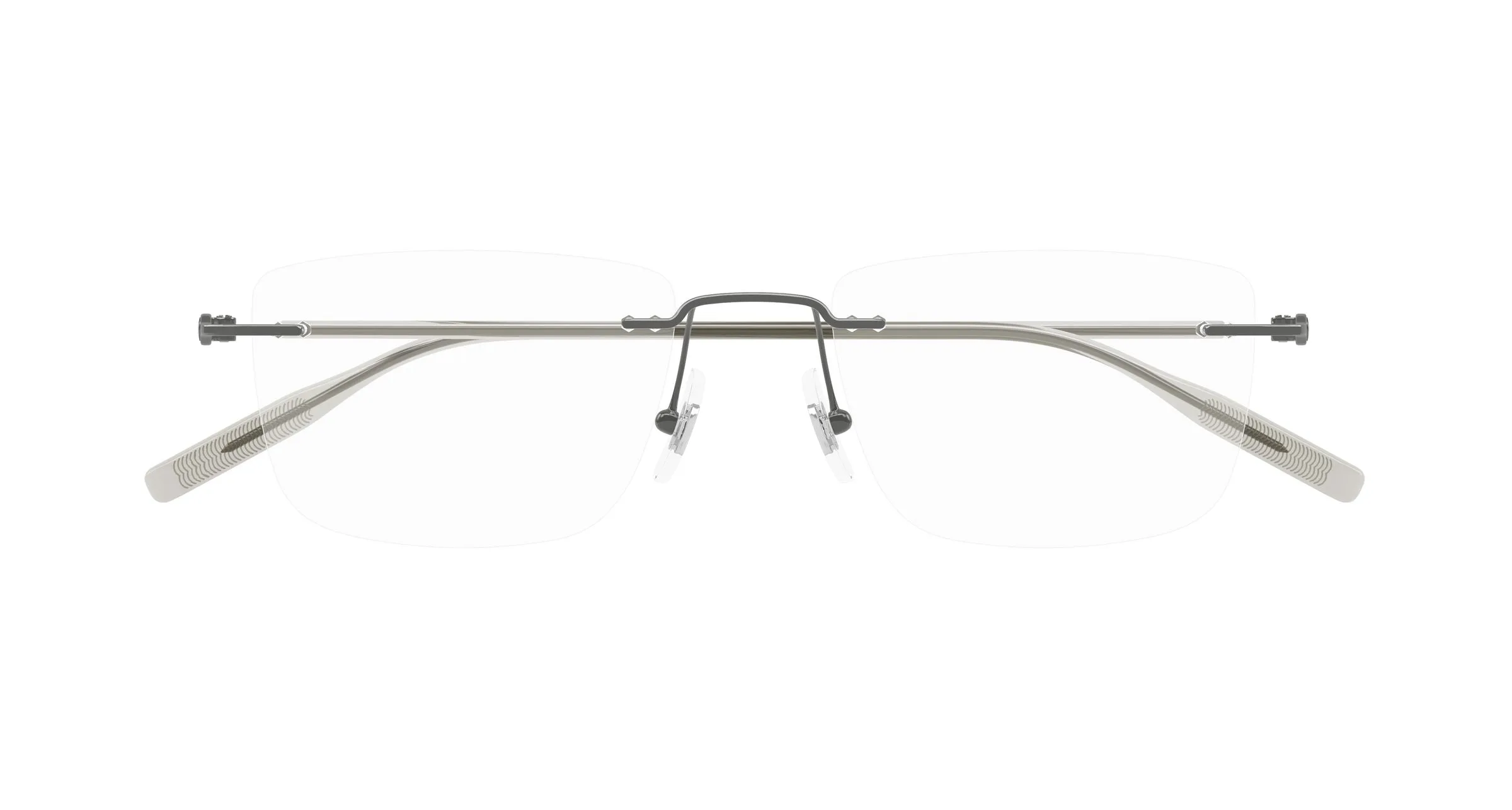 Montblanc MB0431O 001 Montature da vista Metallo Rutenio Trasparente Squadrata - immagine 2