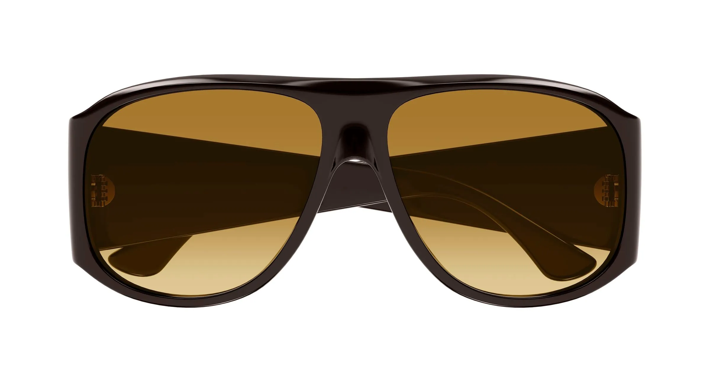 Chloé CH0347S 001 Occhiali da sole Acetato Marrone Marrone Pilot - immagine 2