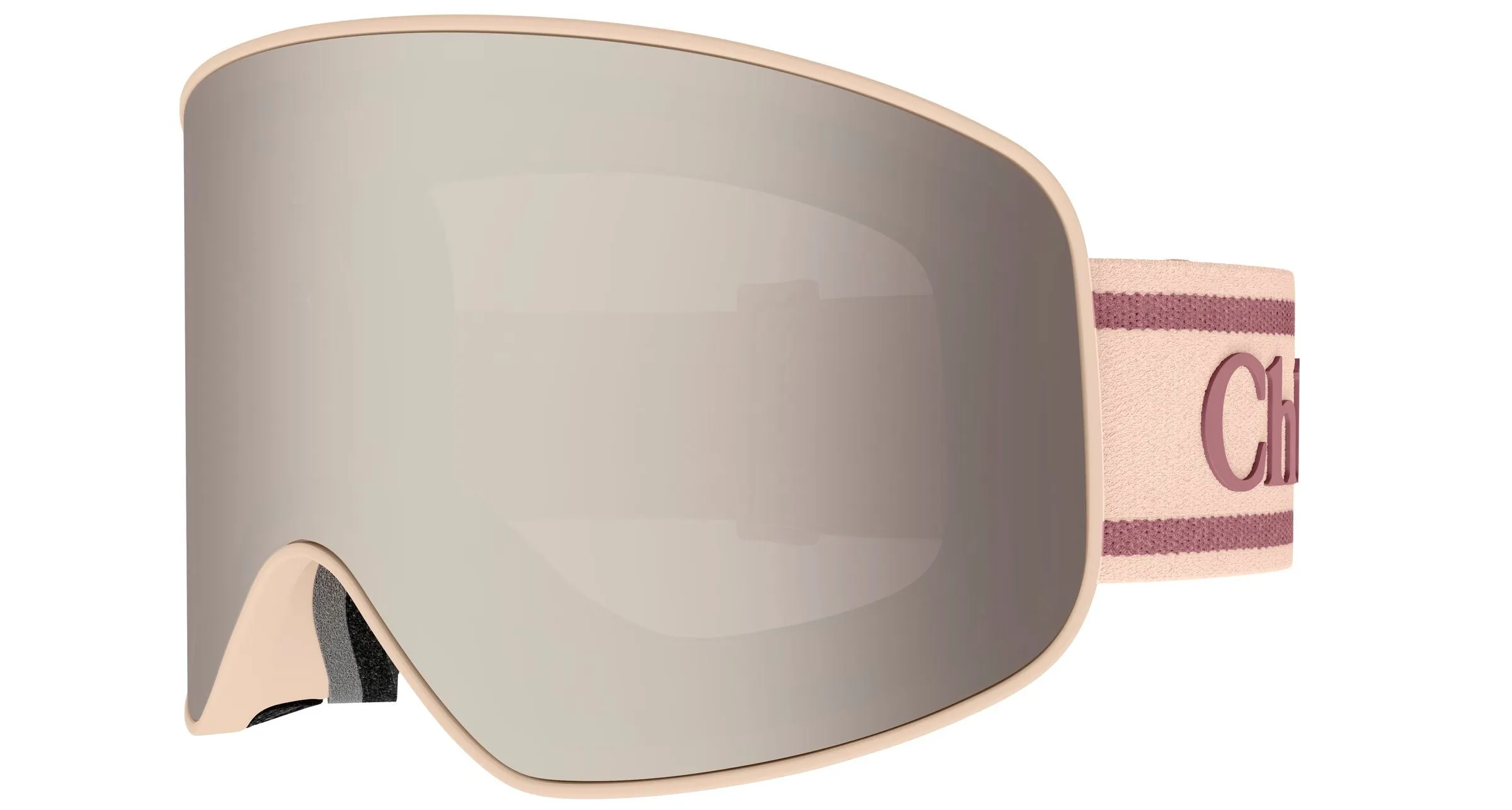 Chloé CH0072S 008 Occhiali da sole Iniettato Rosa Argento Maschera - immagine 3