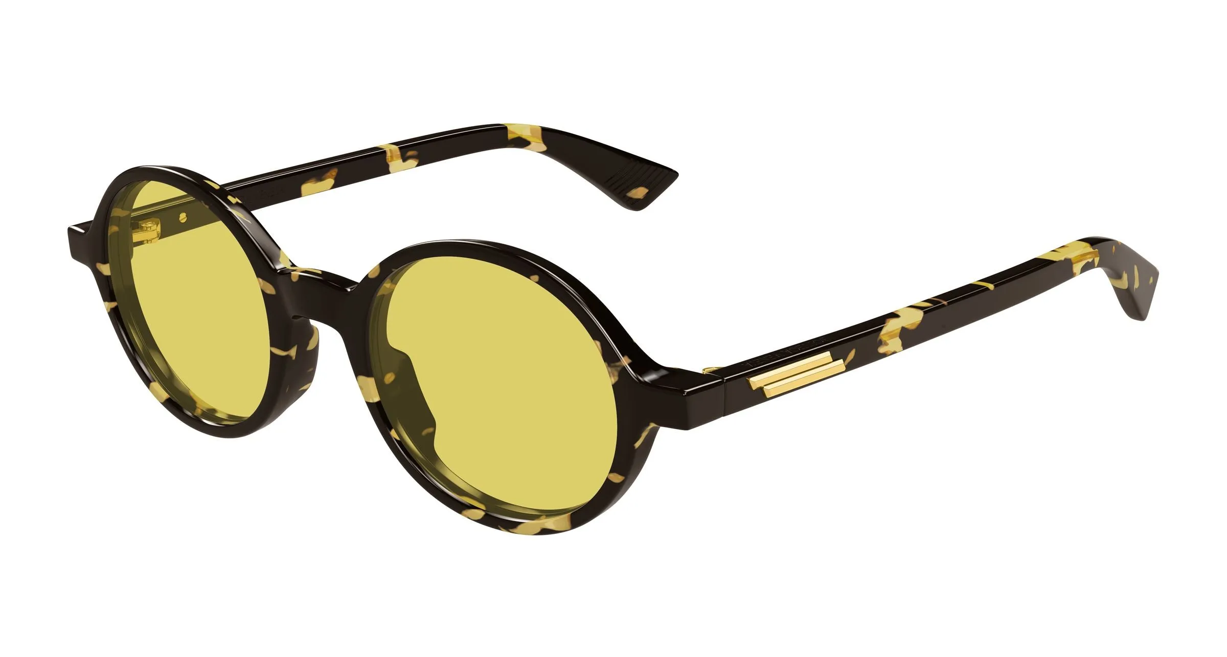 Bottega Veneta BV1430S 002 Occhiali da sole Acetato Havana Rotonda - immagine 1