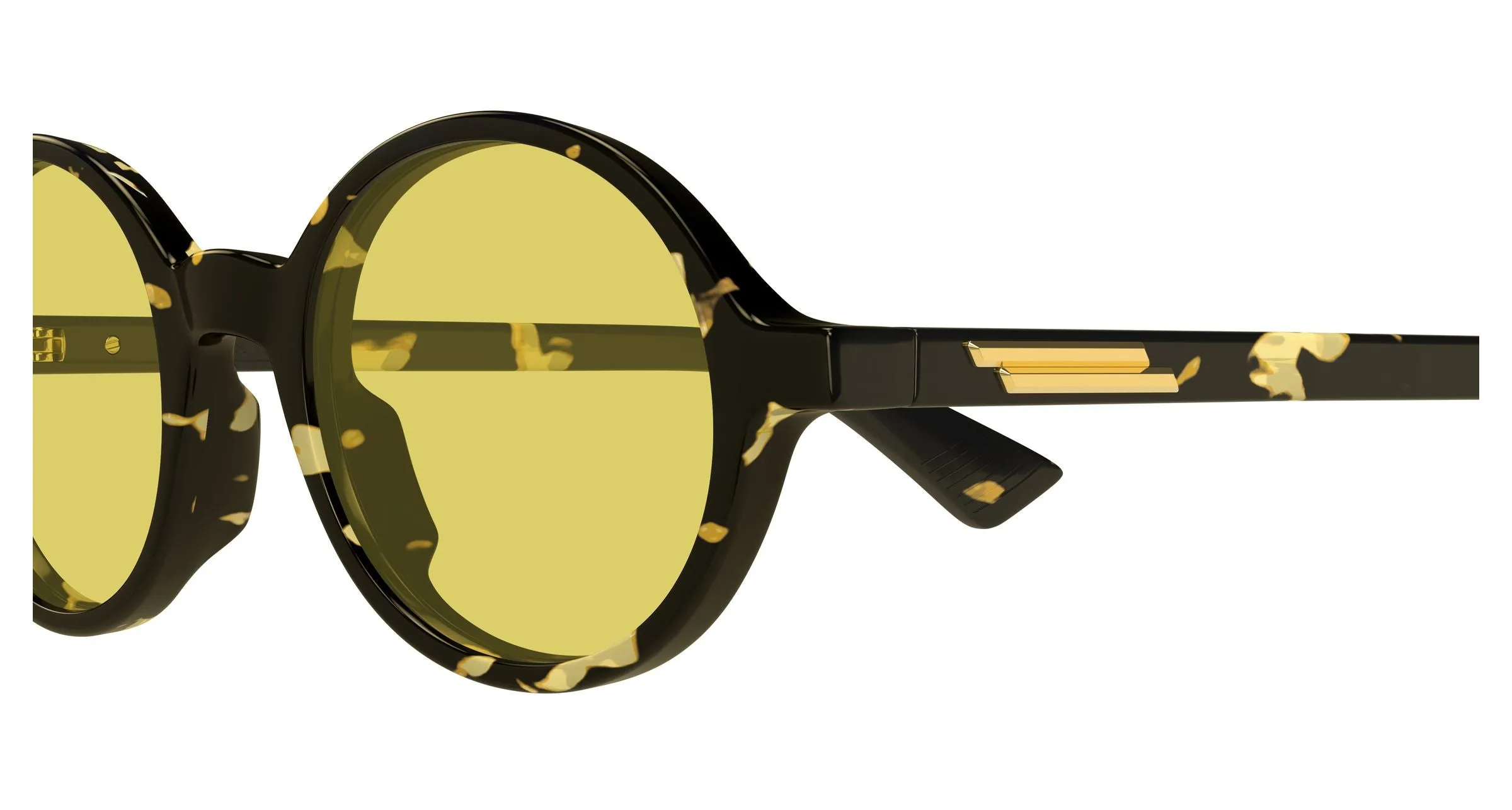 Bottega Veneta BV1430S 002 Occhiali da sole Acetato Havana Rotonda - immagine 3