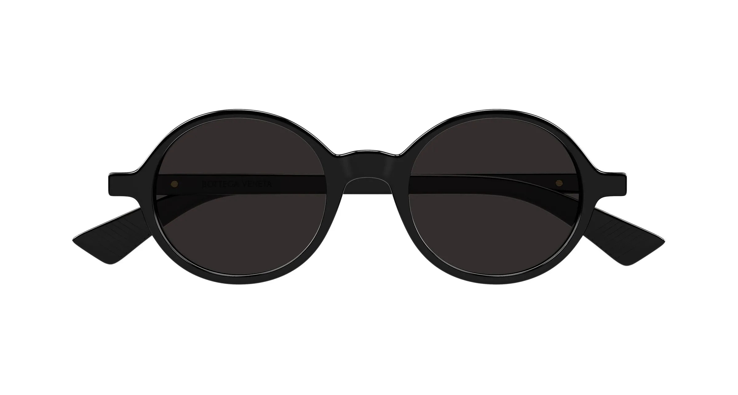 Bottega Veneta BV1430S 001 Occhiali da sole Acetato Nero Grigio Rotonda - immagine 2