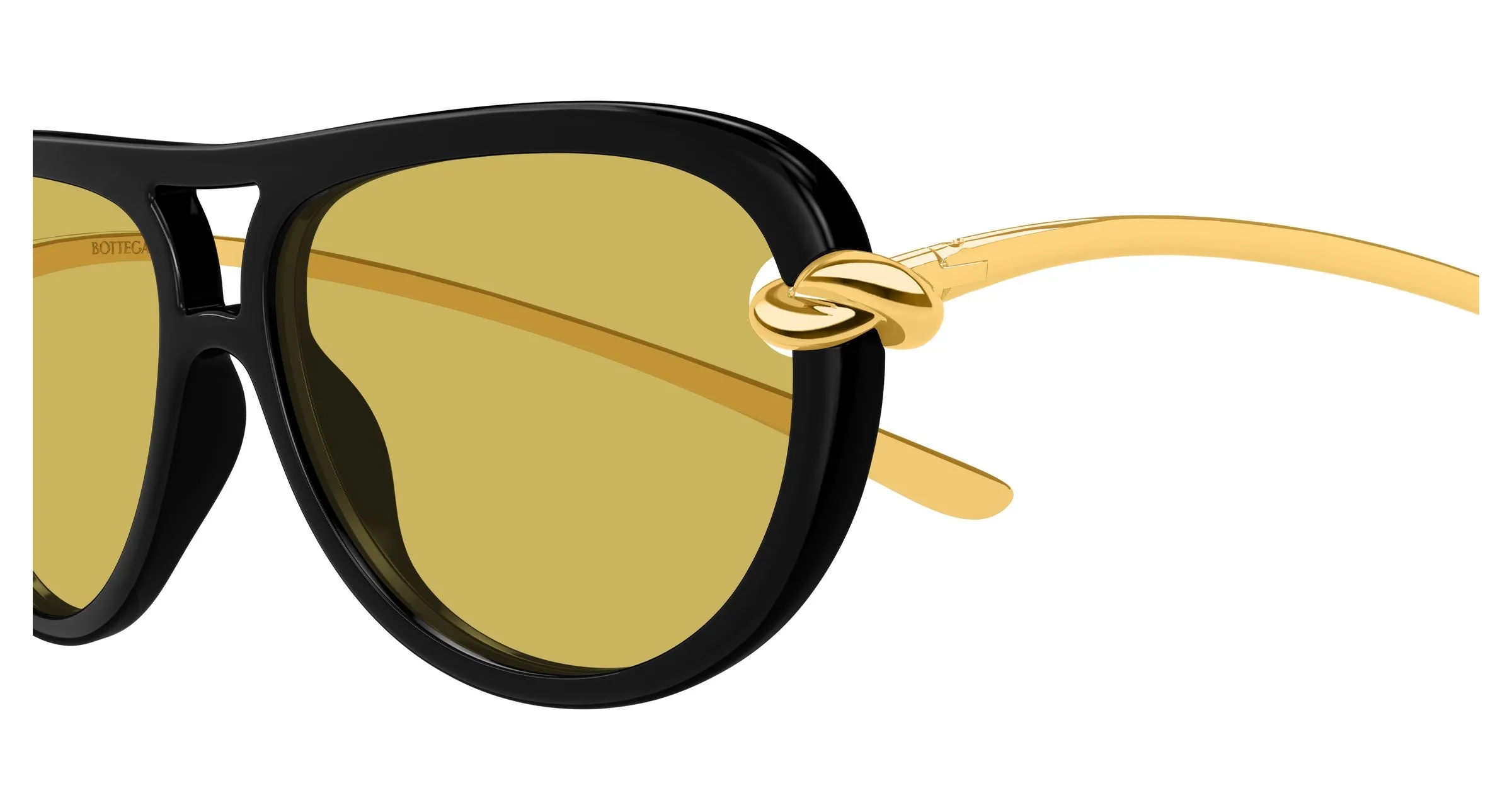 Bottega Veneta BV1418S 001 Occhiali da sole Bio-iniettato Nero Pilot - immagine 3