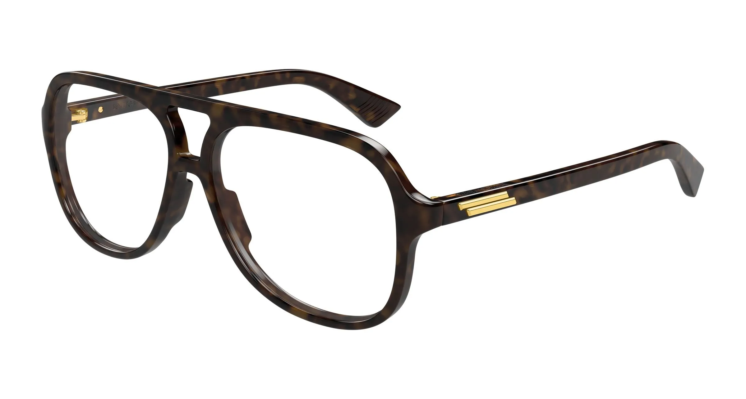 Bottega Veneta BV1417O 002 Montature da vista Acetato Havana Trasparente Pilot - immagine 1