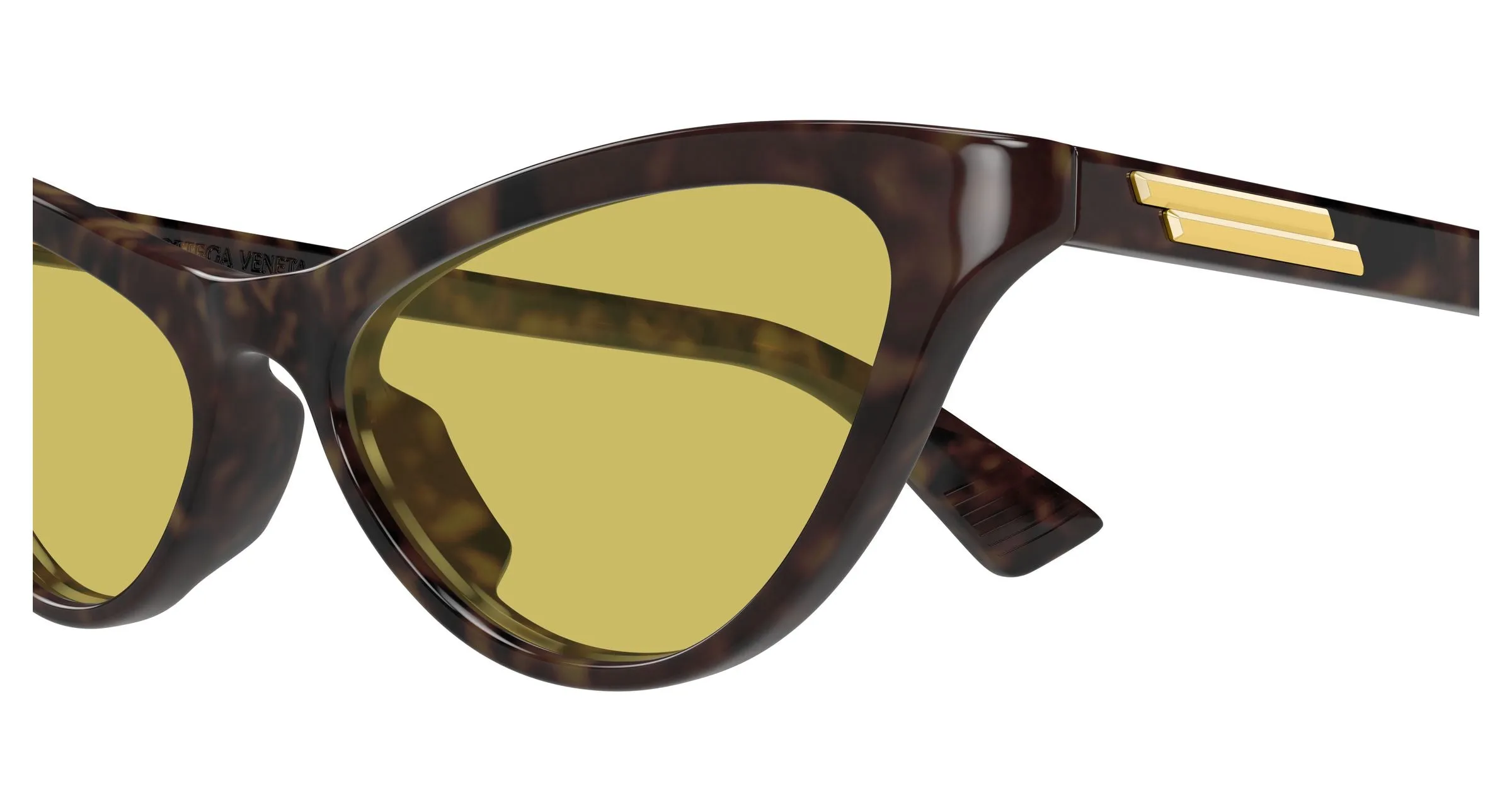 Bottega Veneta BV1414S 002 Occhiali da sole Acetato Havana Marrone Cat Eye - immagine 3