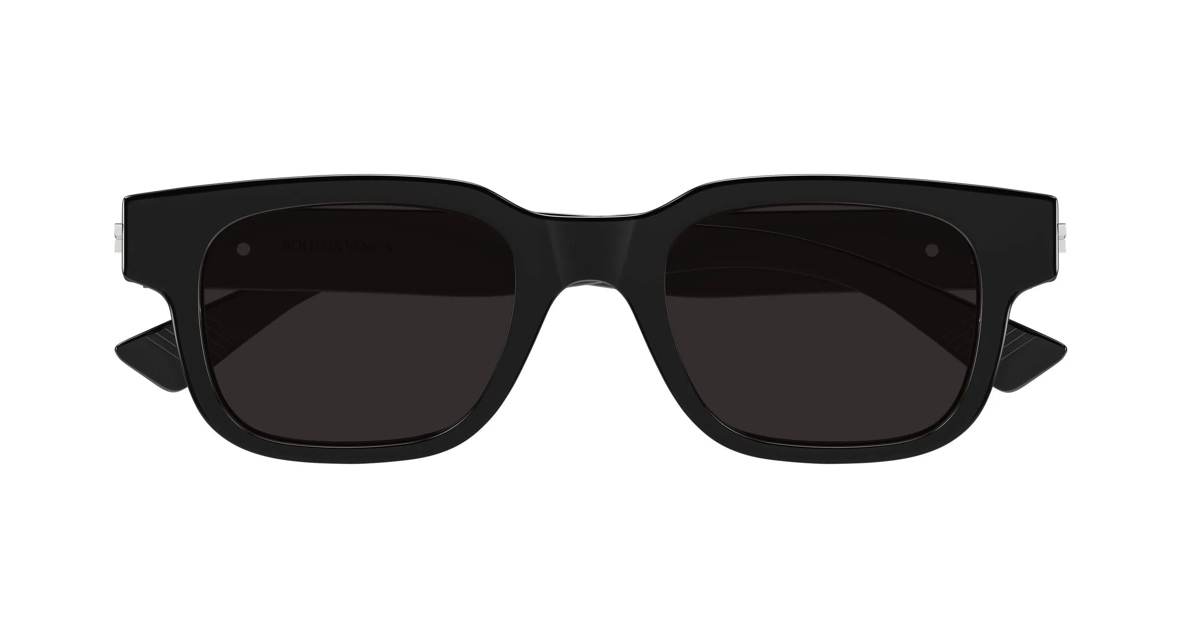 Bottega Veneta BV1411S 001 Occhiali da sole Acetato Nero Grigio Squadrata - immagine 2