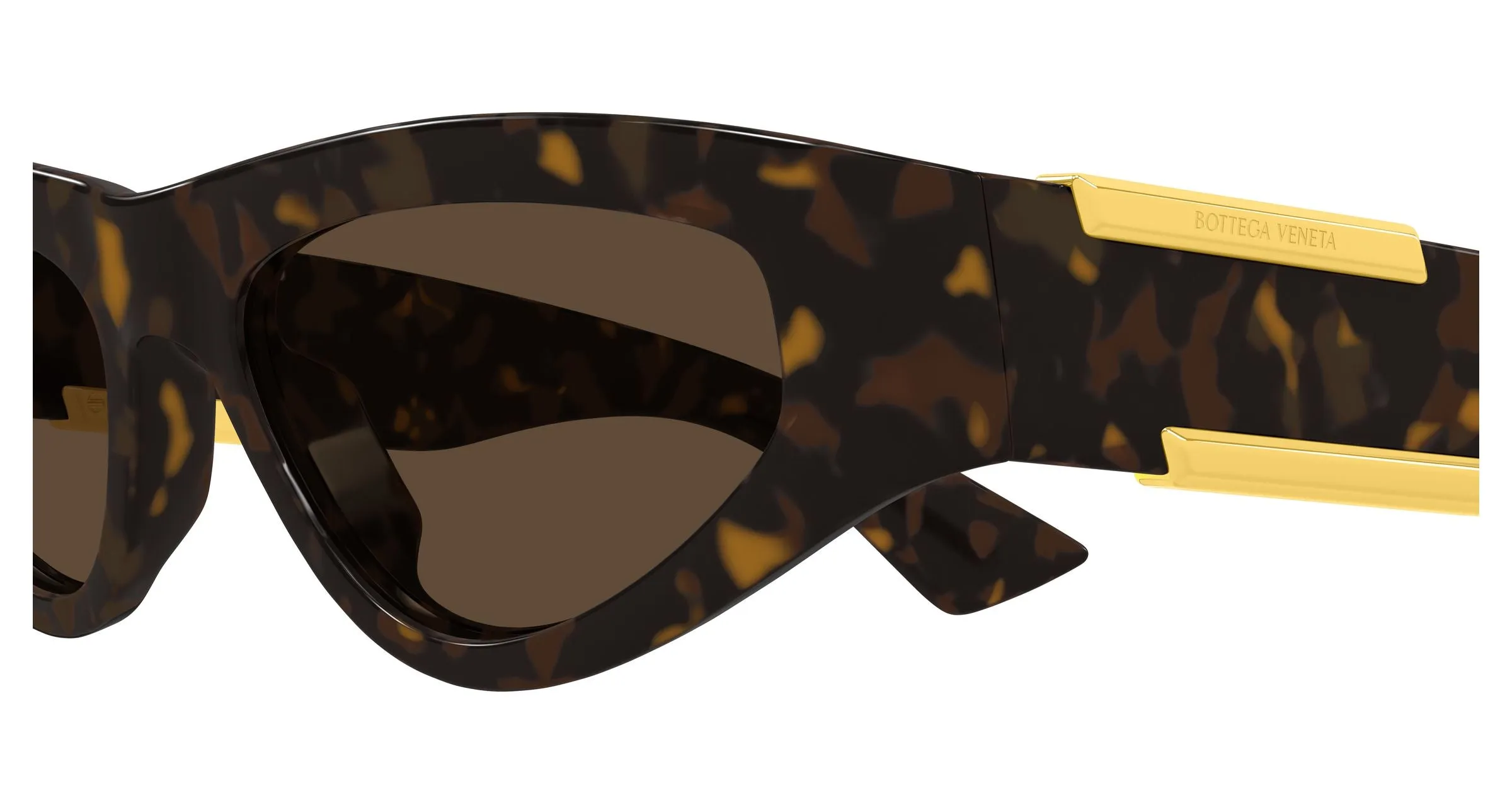 Bottega Veneta BV1407S 002 Occhiali da sole Bio-iniettato Havana Marrone Cat Eye - immagine 3