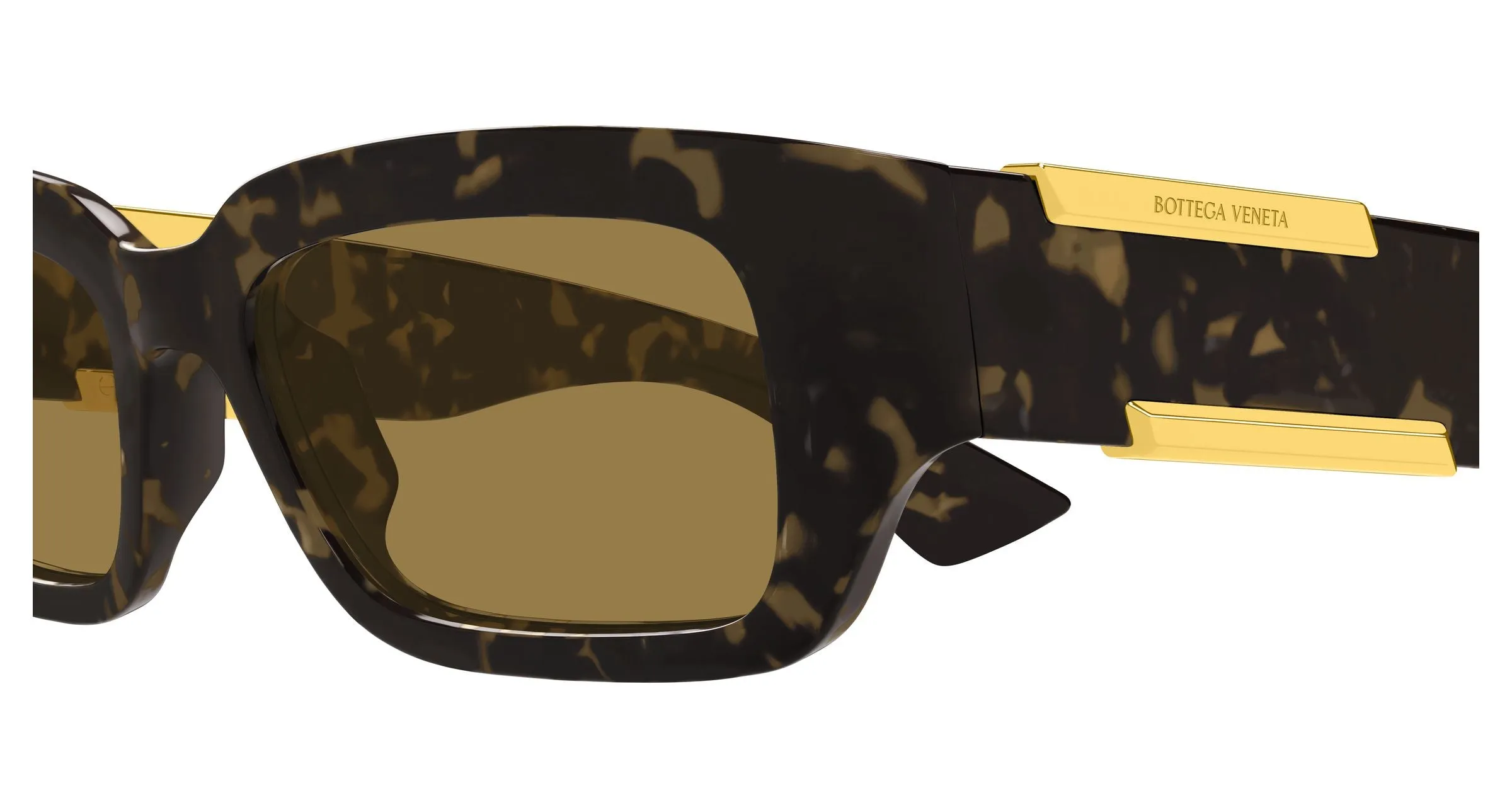 Bottega Veneta BV1406S 002 Occhiali da sole Bio-iniettato Havana Marrone Squadrata - immagine 3