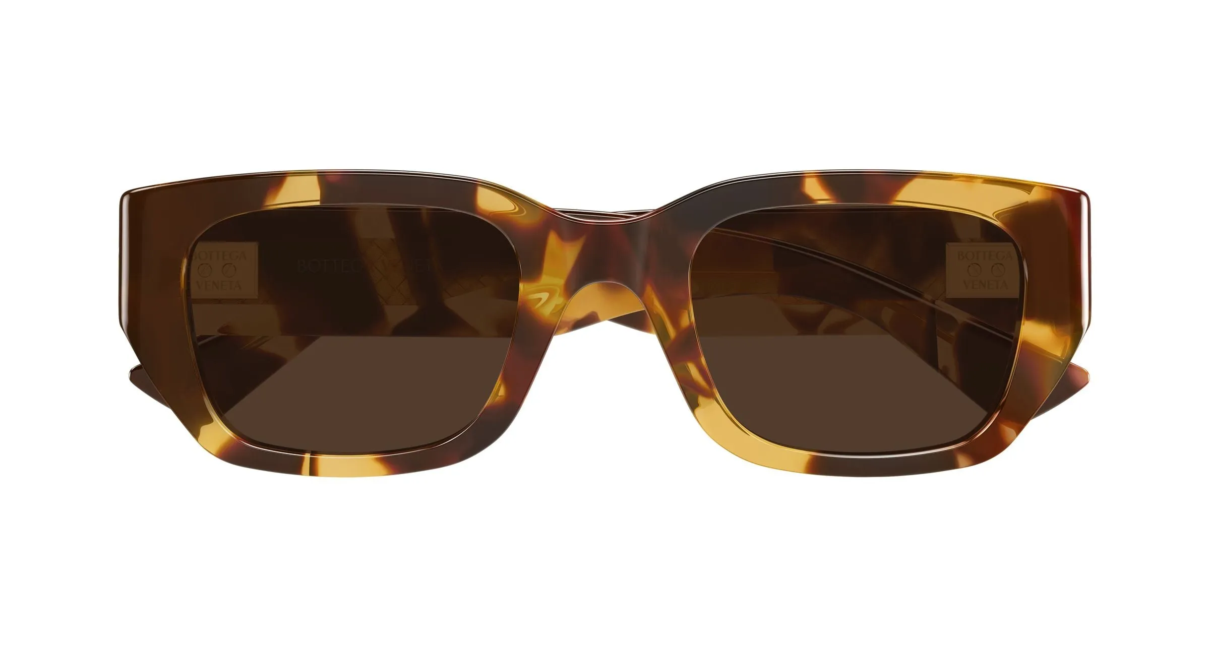 Bottega Veneta BV1400S 002 Occhiali da sole Acetato Havana Marrone Squadrata - immagine 2