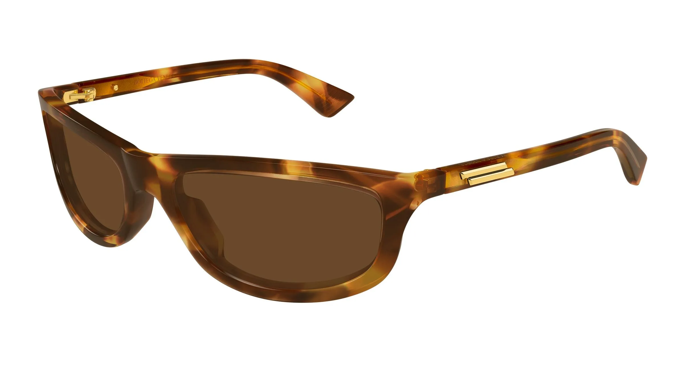 Bottega Veneta BV1327S 005 Occhiali da sole Acetato Havana Marrone Squadrata - immagine 1