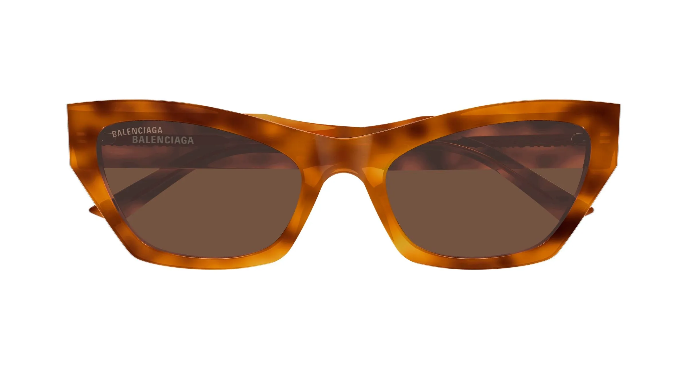 Balenciaga BB0447S 003 Occhiali da sole Acetato Havana Marrone Cat Eye - immagine 2