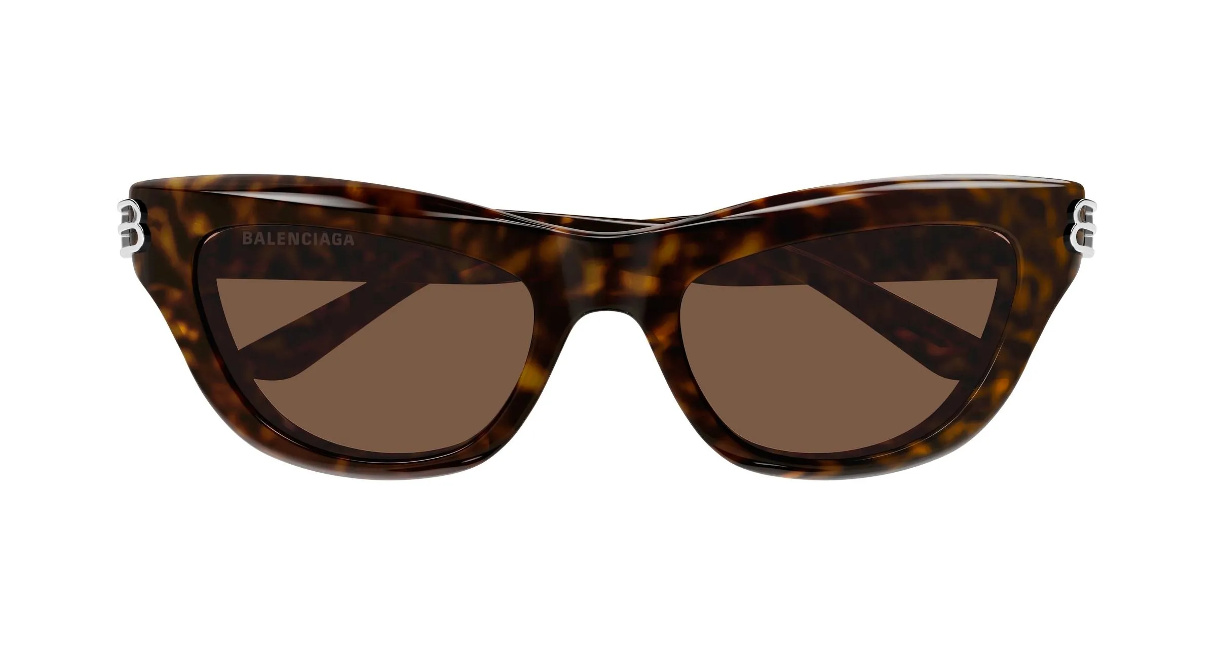 Balenciaga BB0430S 002 Occhiali da sole Acetato Havana Marrone Cat Eye - immagine 2