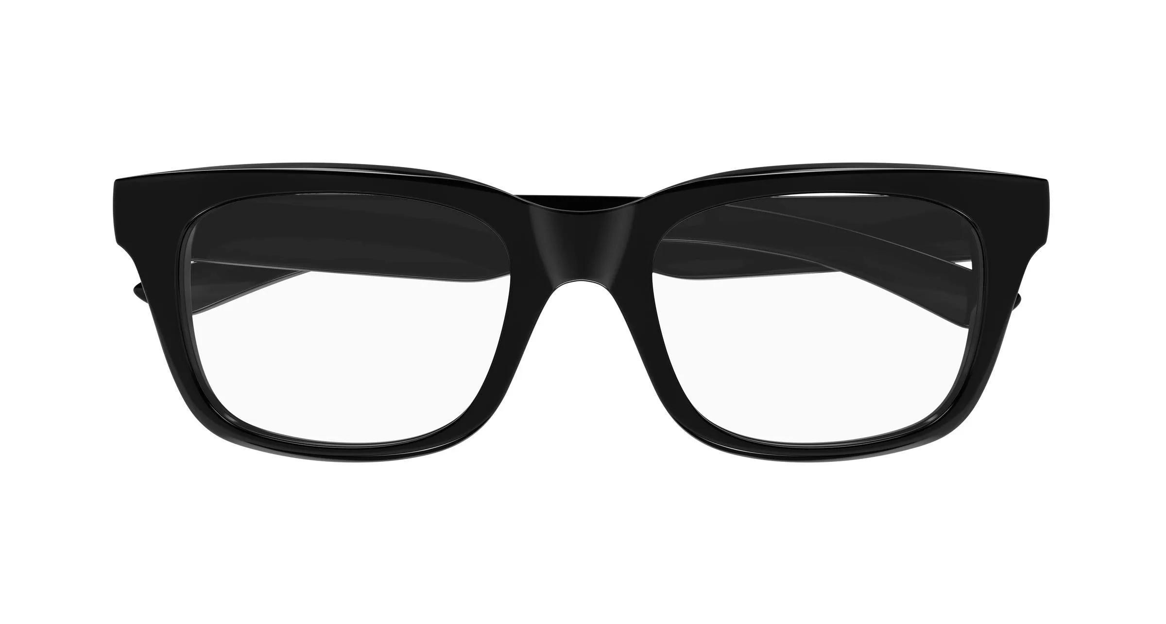 Balenciaga BB0429O 001 Montature da vista Acetato Nero Trasparente Squadrata - immagine 2
