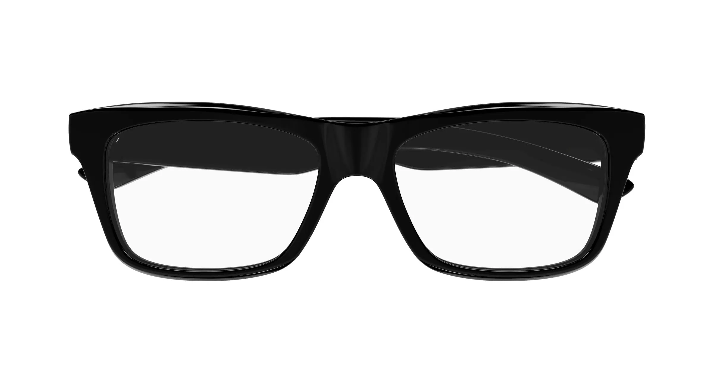 Balenciaga BB0426O 001 Montature da vista Acetato Nero Trasparente Squadrata - immagine 2