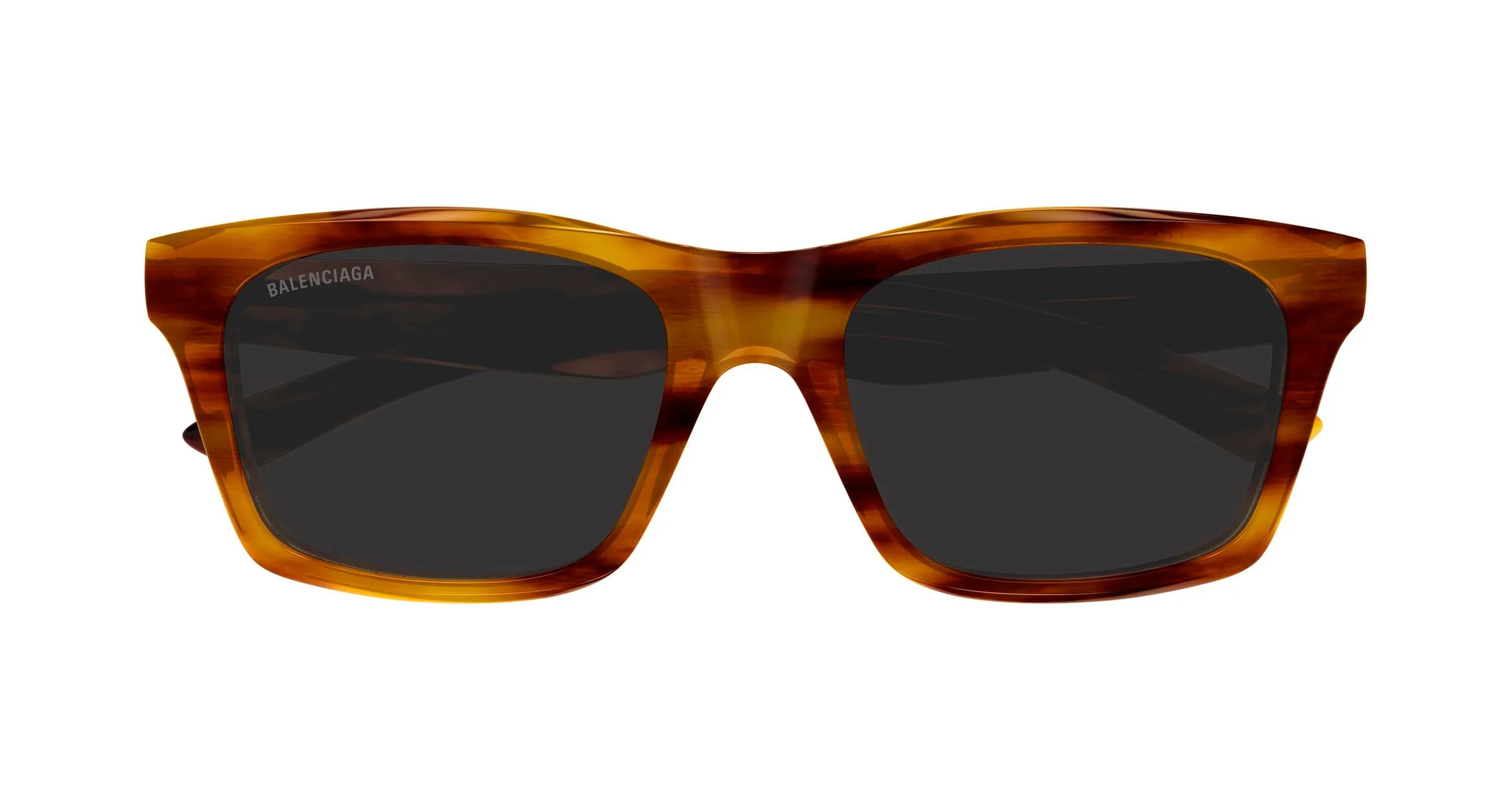 Balenciaga BB0423S 003 Occhiali da sole Acetato Marrone Grigio Squadrata - immagine 2